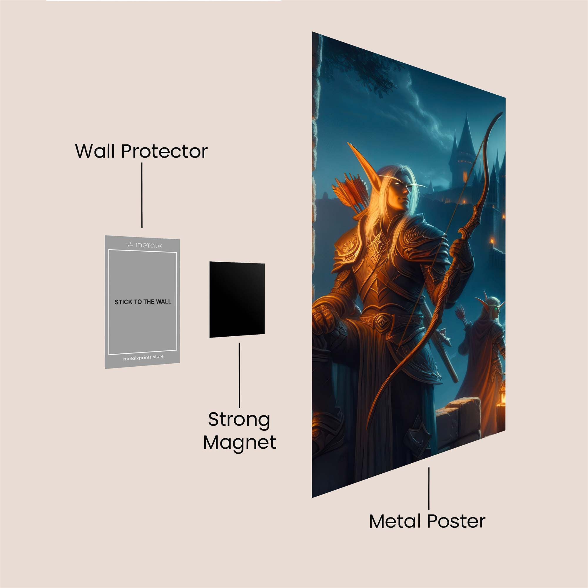 Elf Sentinel Safe Wall Magnetic / M
