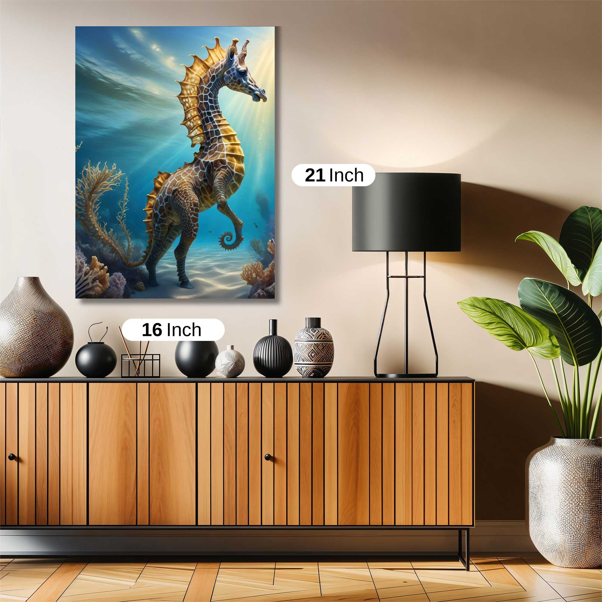 Seahorse Serenity Safe Wall Magnetic / M