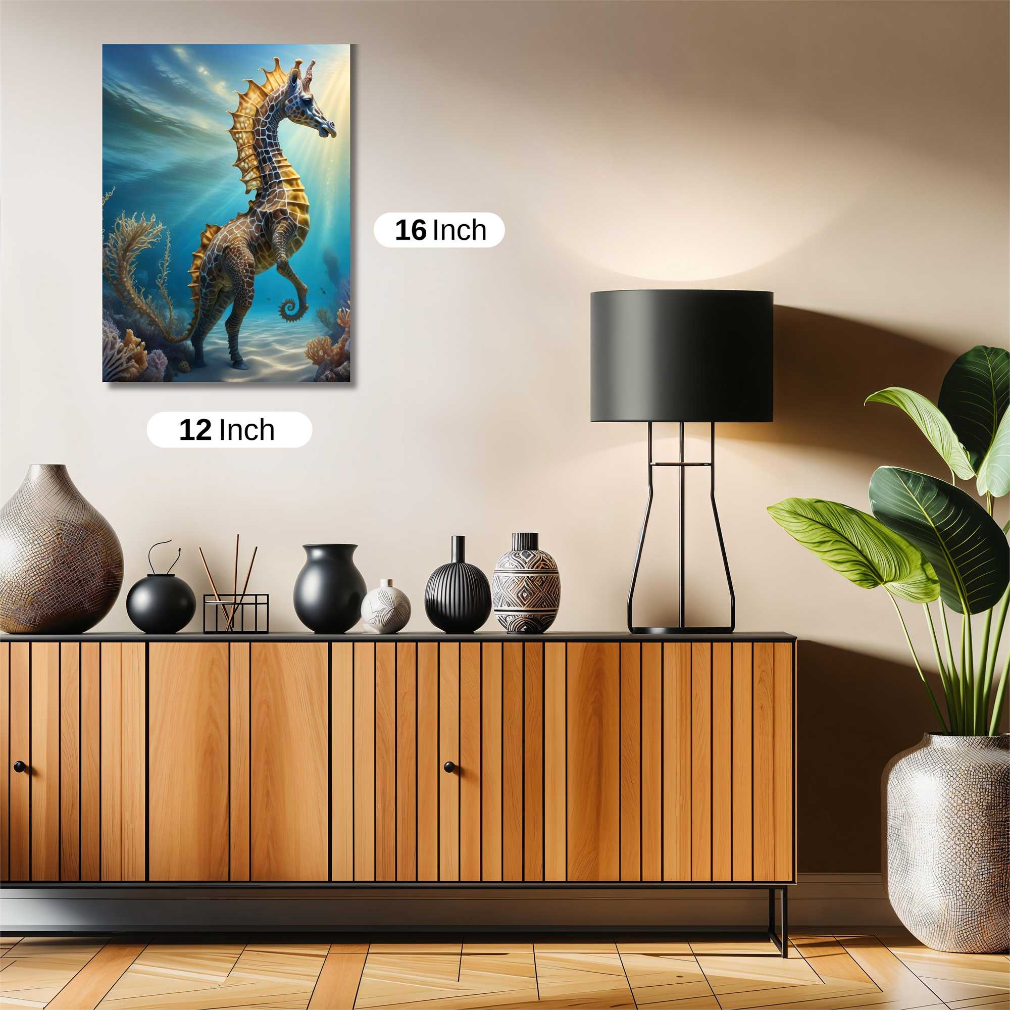 Seahorse Serenity Safe Wall Magnetic / M