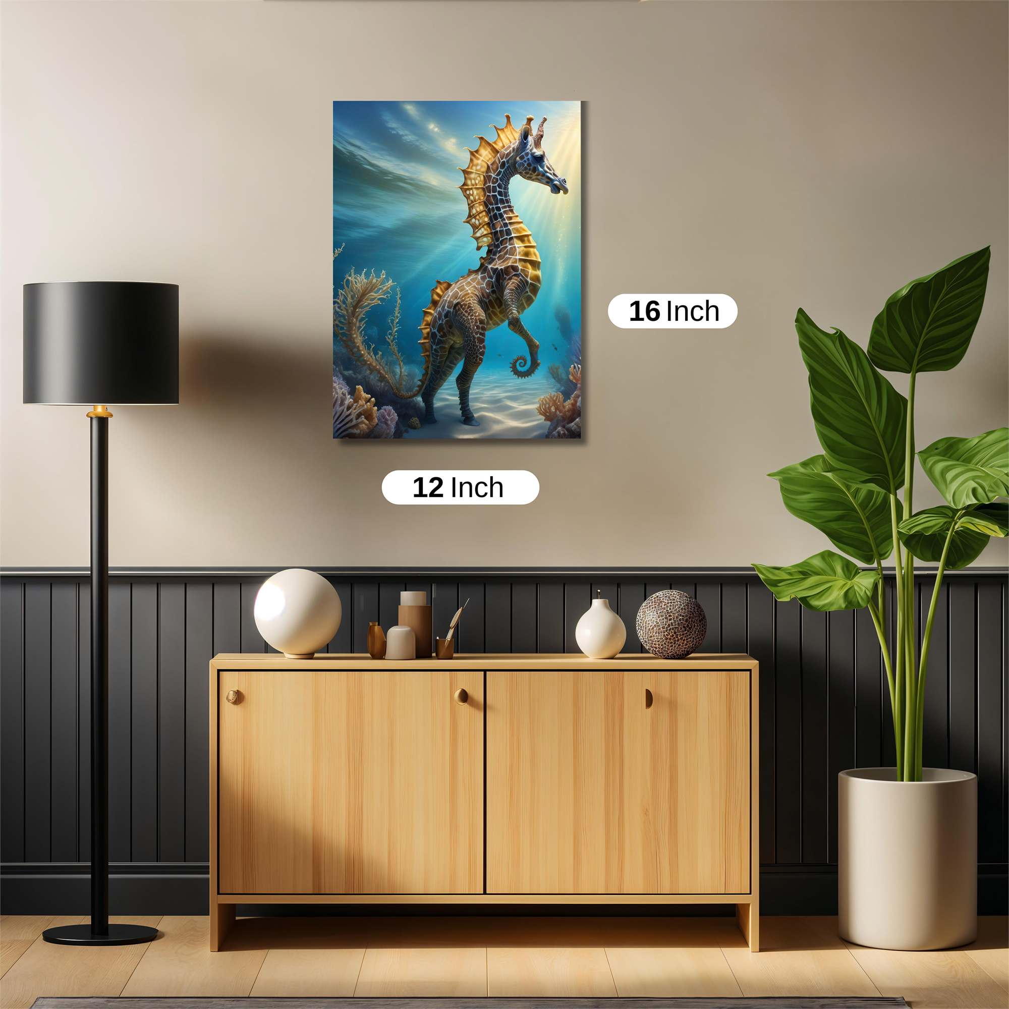 Seahorse Serenity Safe Wall Magnetic / M