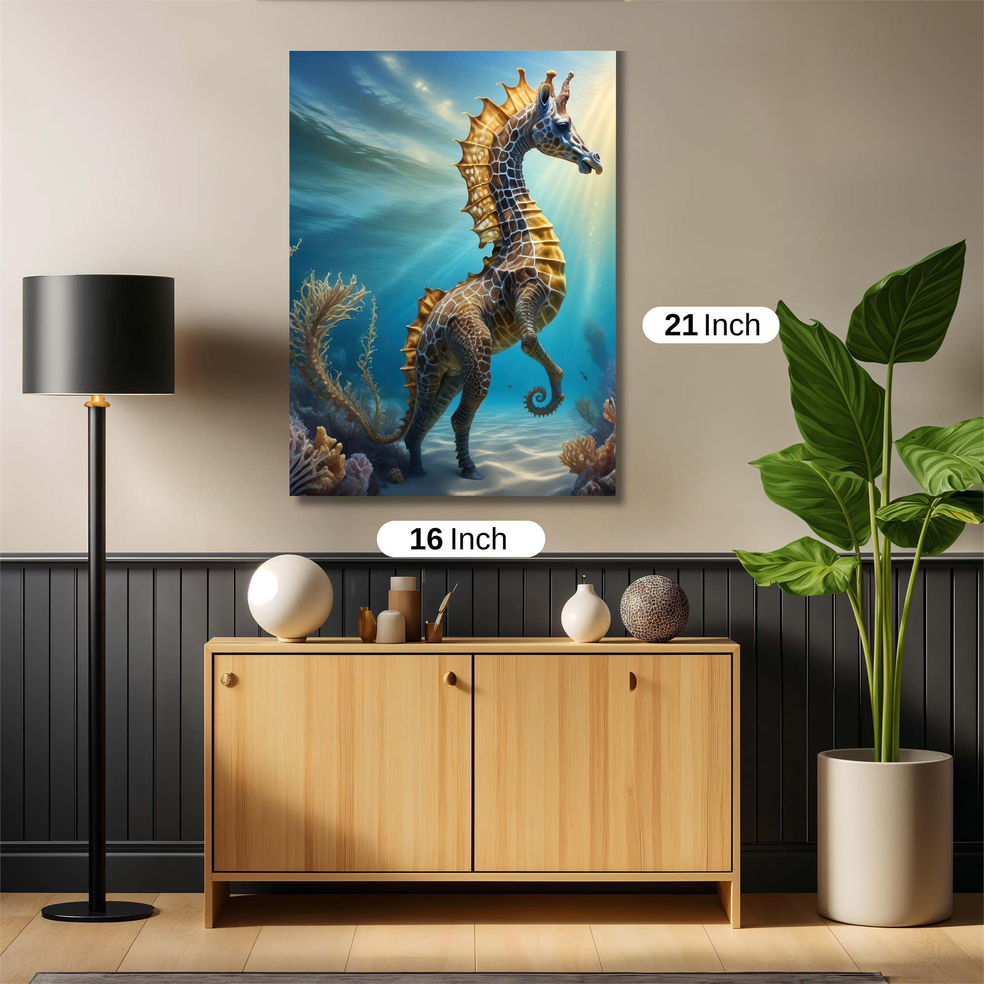 Seahorse Serenity Safe Wall Magnetic / M