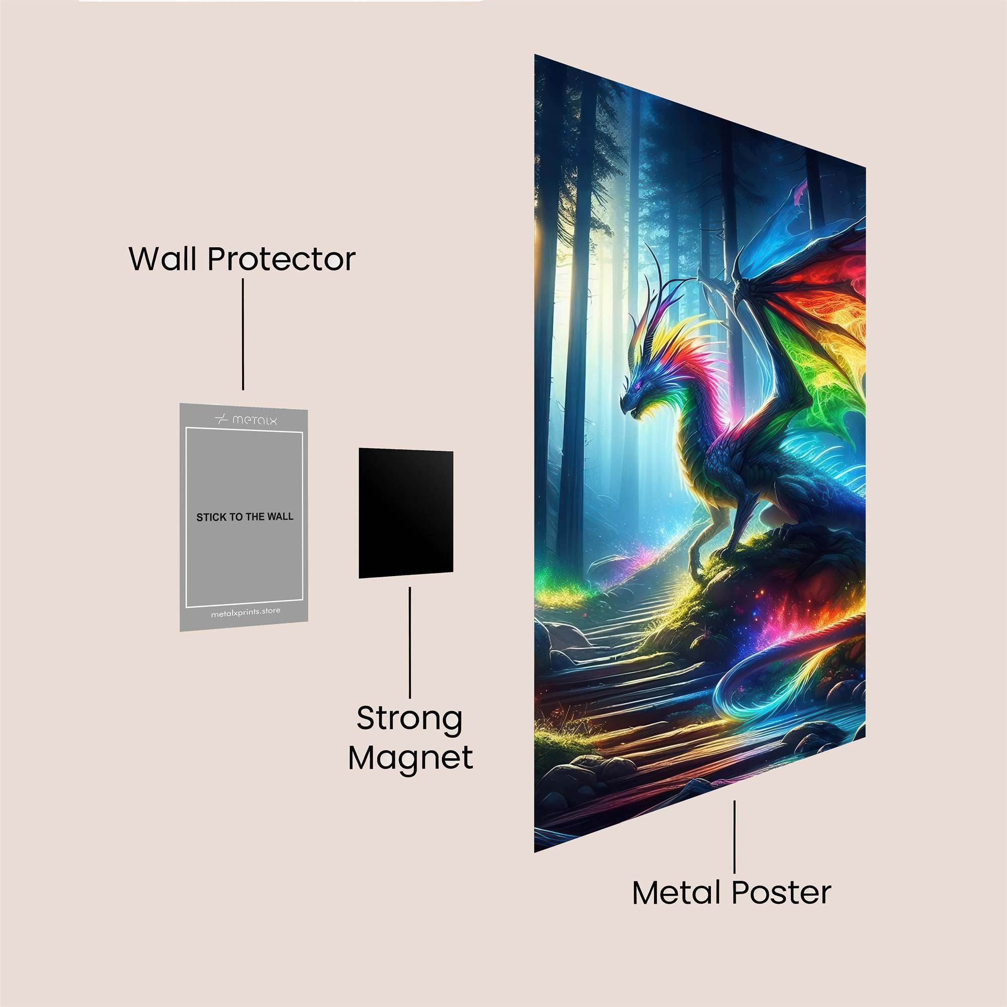 RainbowDragon Safe Wall Magnetic / M