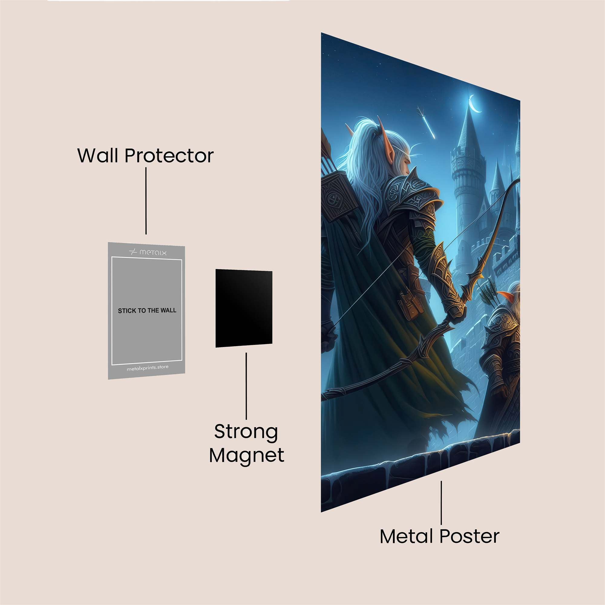 Elven Vigil Safe Wall Magnetic / M