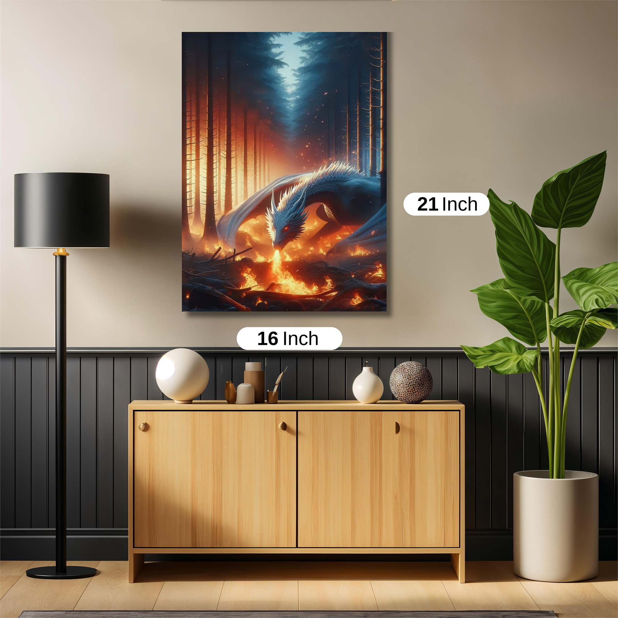 Dragon Blaze Safe Wall Magnetic / M