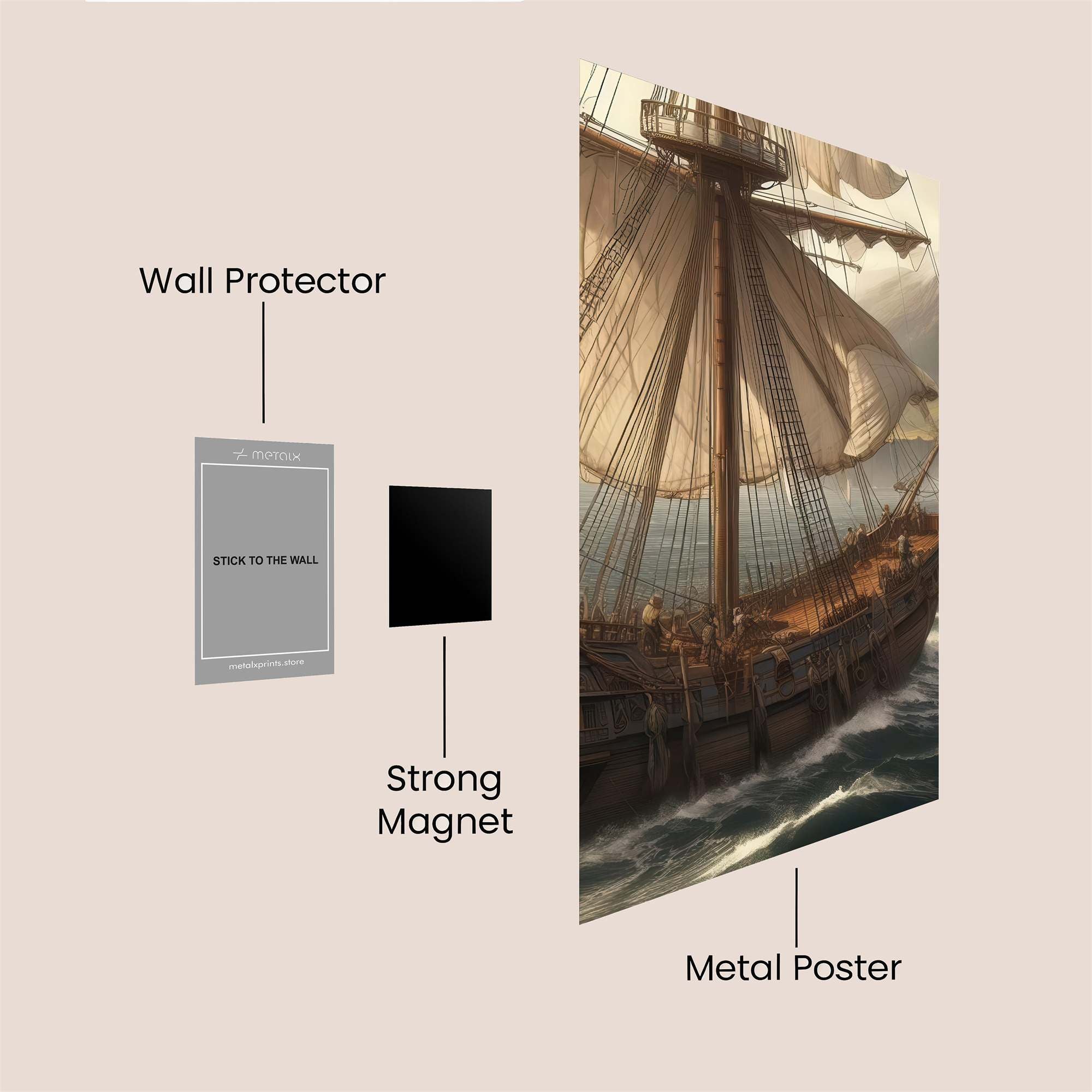 Endeavour's Voyage Safe Wall Magnetic / M