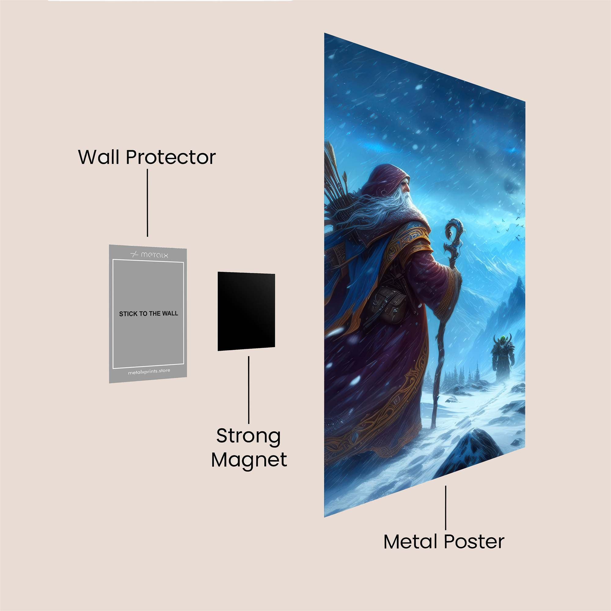 Gandalf Serene Safe Wall Magnetic / M