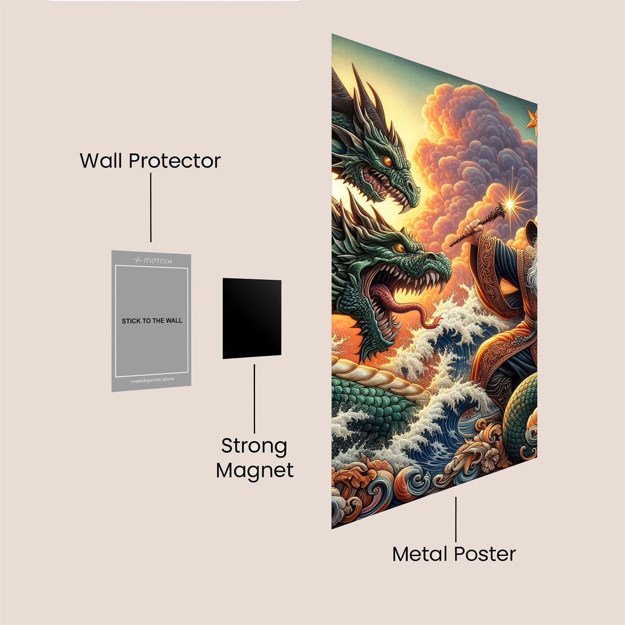 Wizard's Wrath Safe Wall Magnetic / M