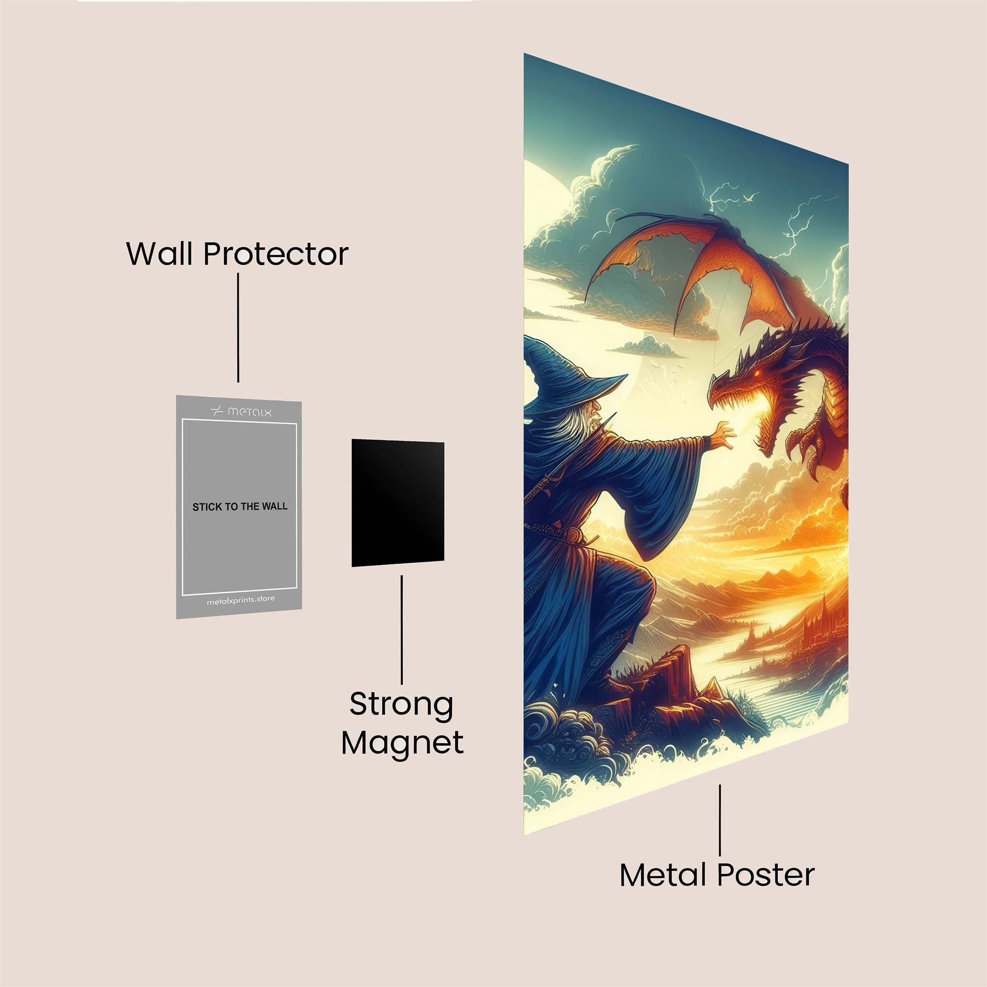 Wizard Clash Safe Wall Magnetic / M