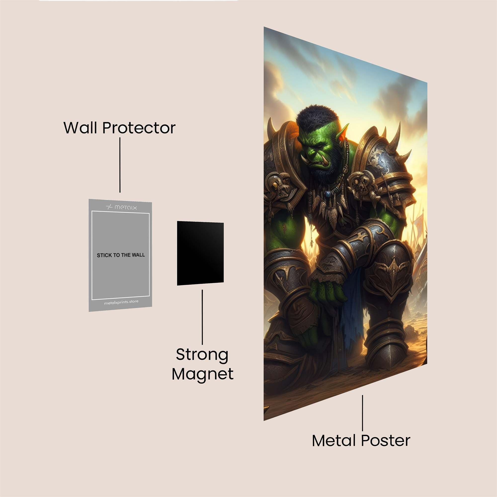 Thrall Resolute Safe Wall Magnetic / M