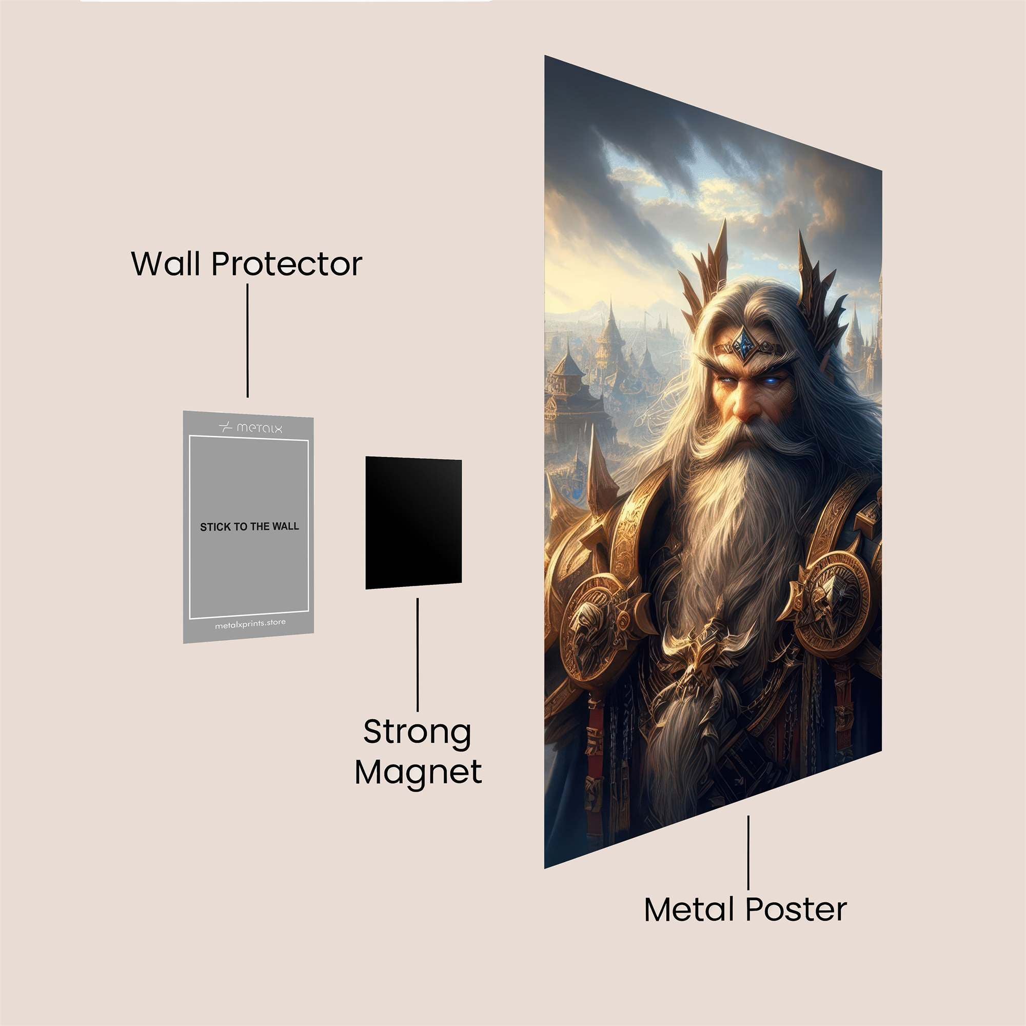 Oberon Majestic Safe Wall Magnetic / M