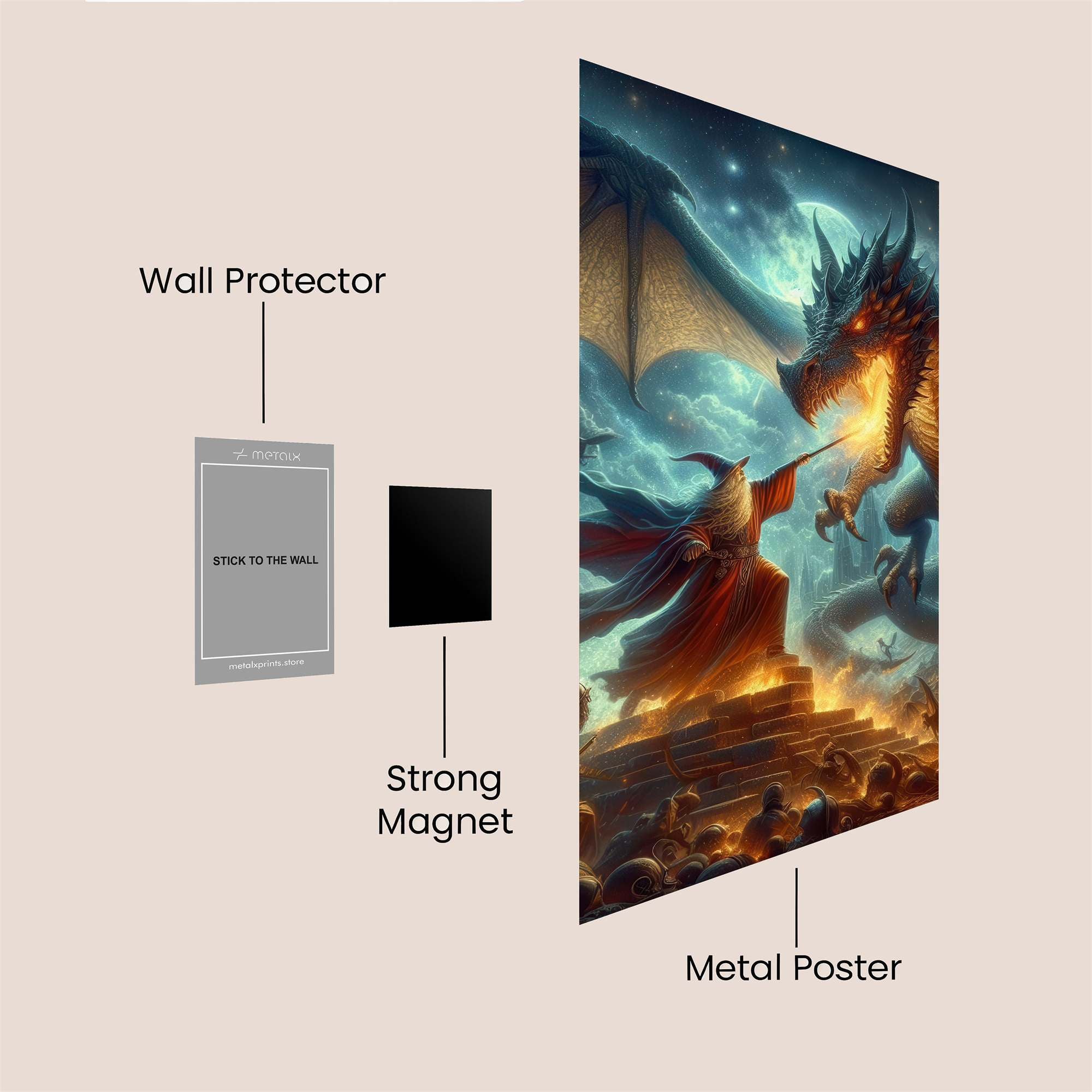 Gandalf Defiant Safe Wall Magnetic / M