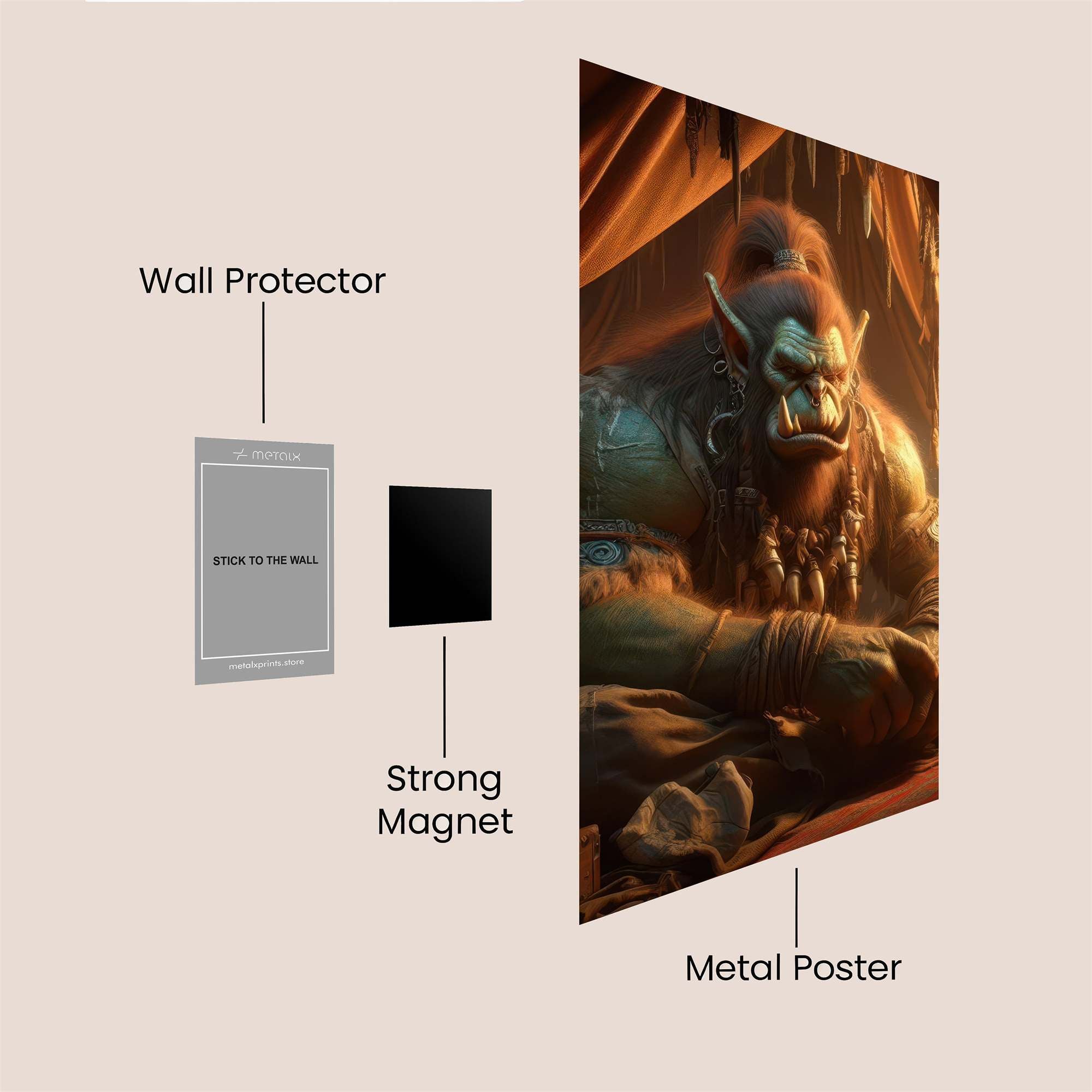 Thrall Serene Safe Wall Magnetic / M