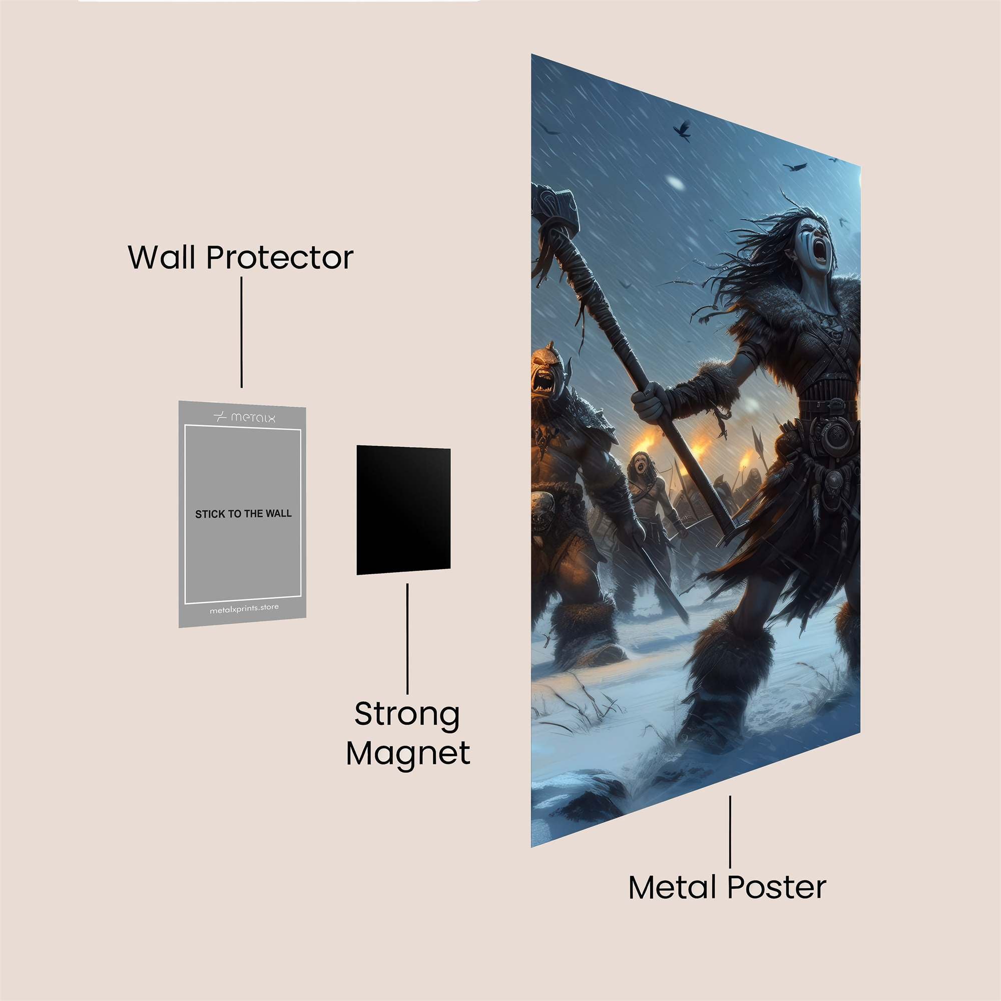 Warrior Triumphant Safe Wall Magnetic / M