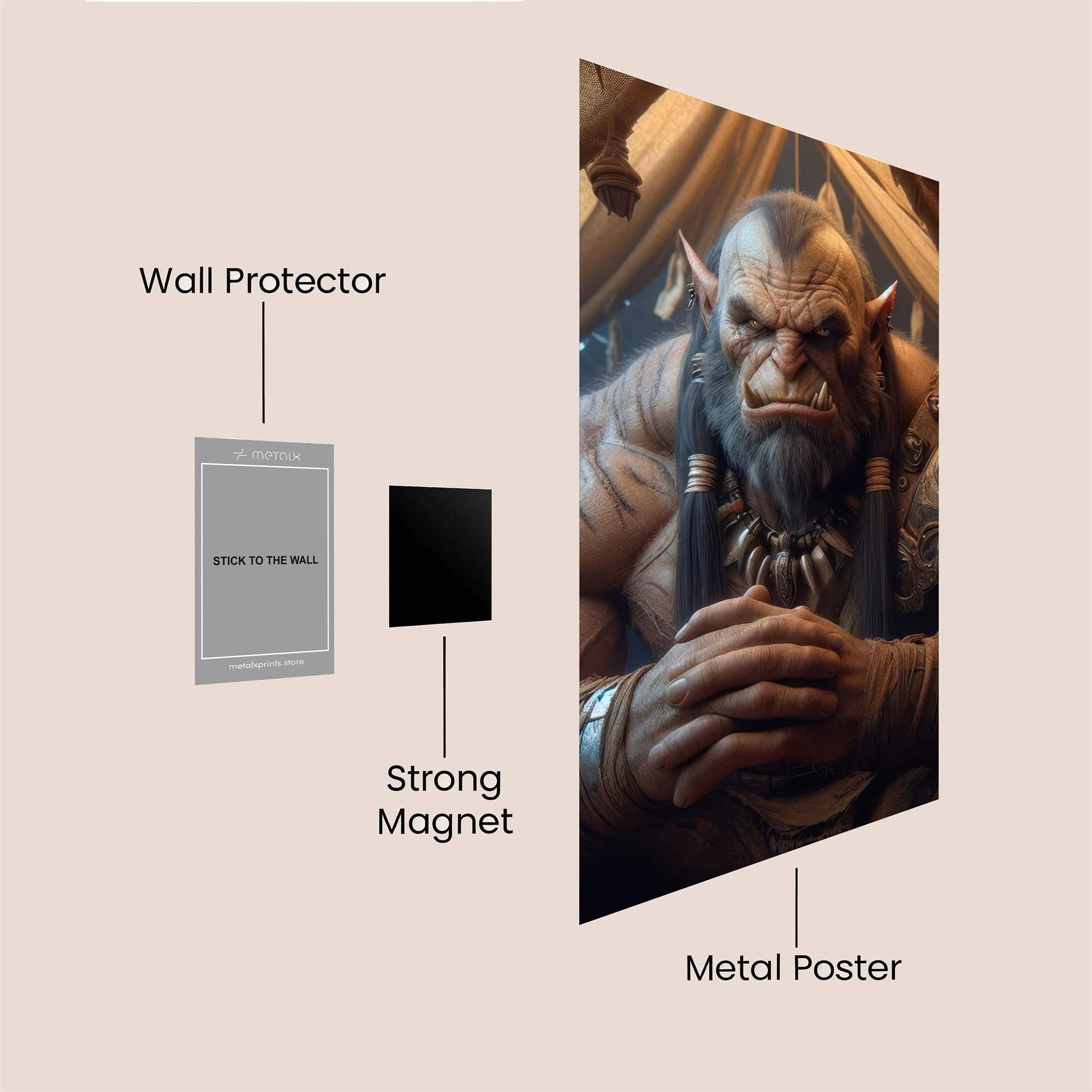 Thrall Contemplative Safe Wall Magnetic / M