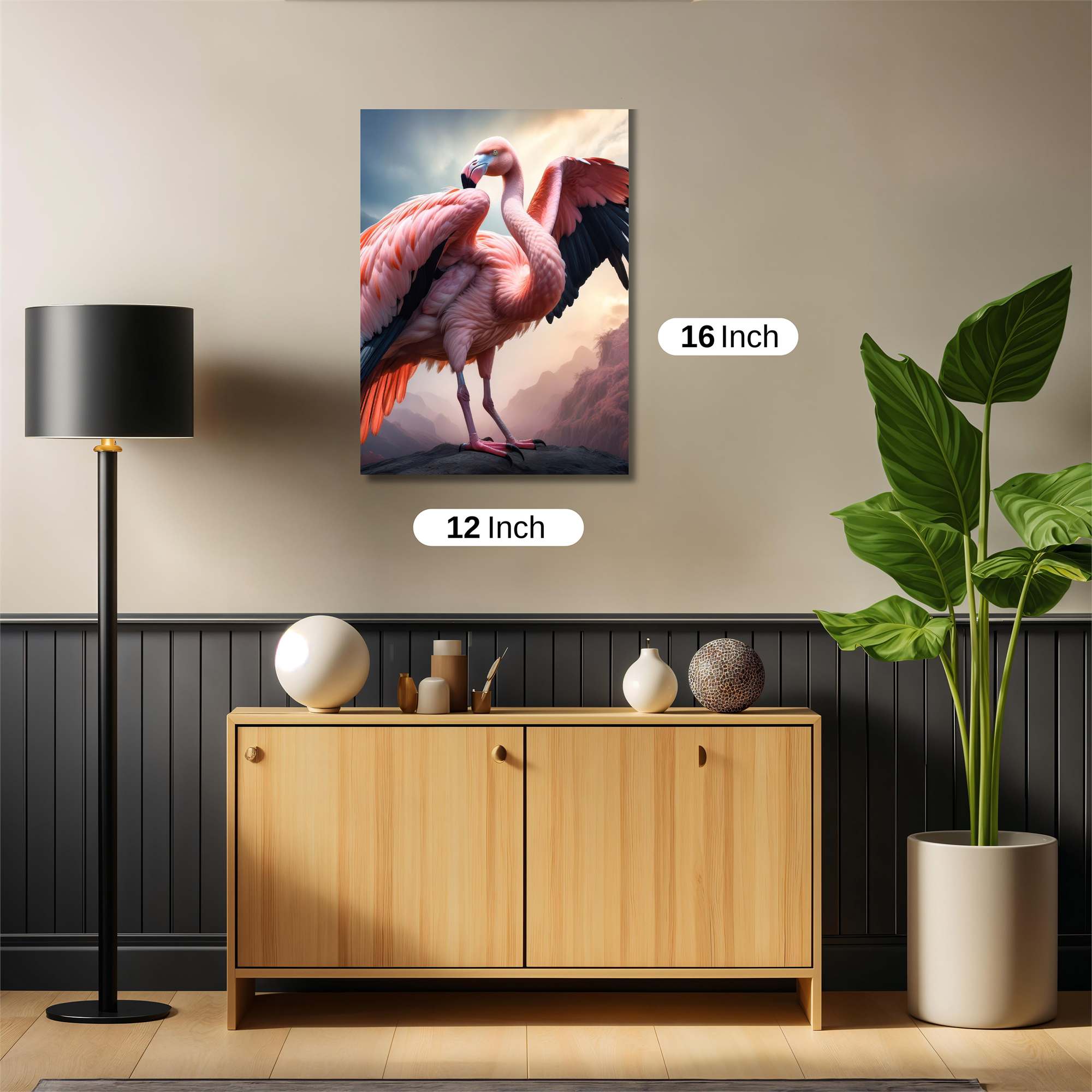 Flamingo Serenity Safe Wall Magnetic / M