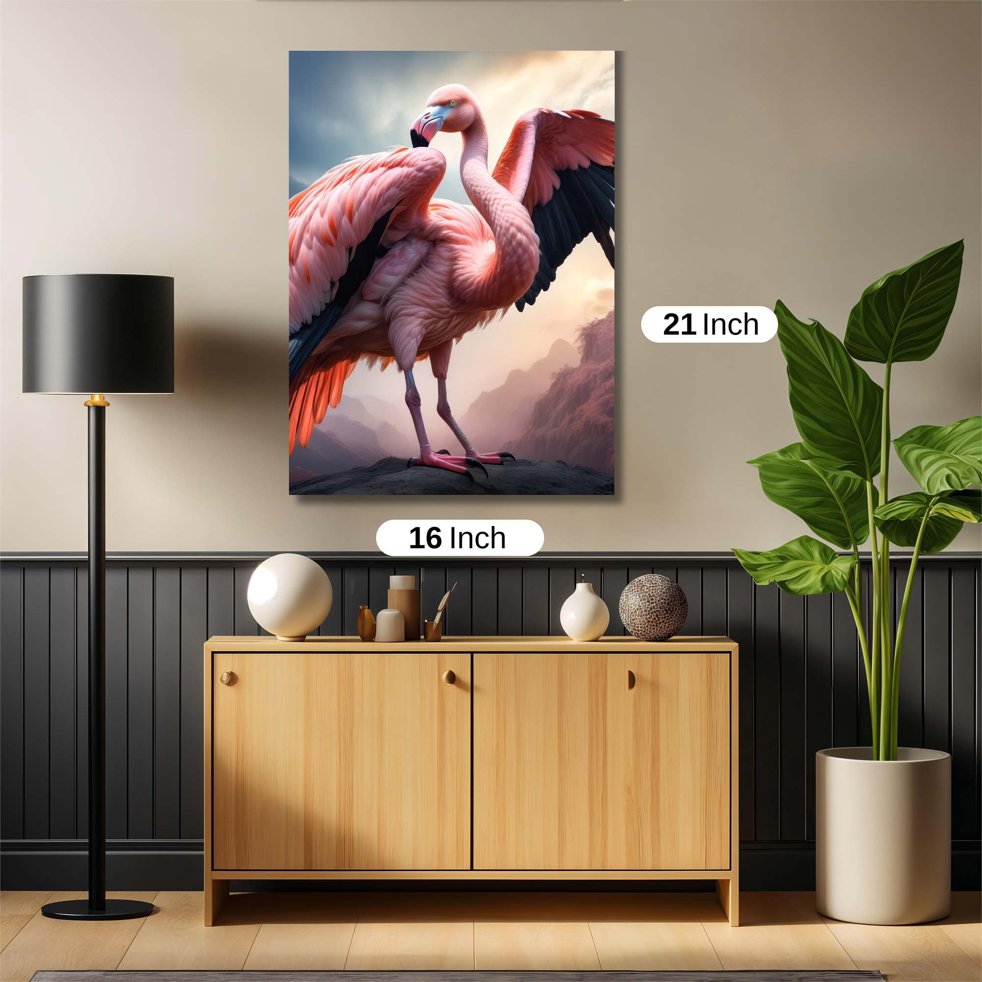 Flamingo Serenity Safe Wall Magnetic / M