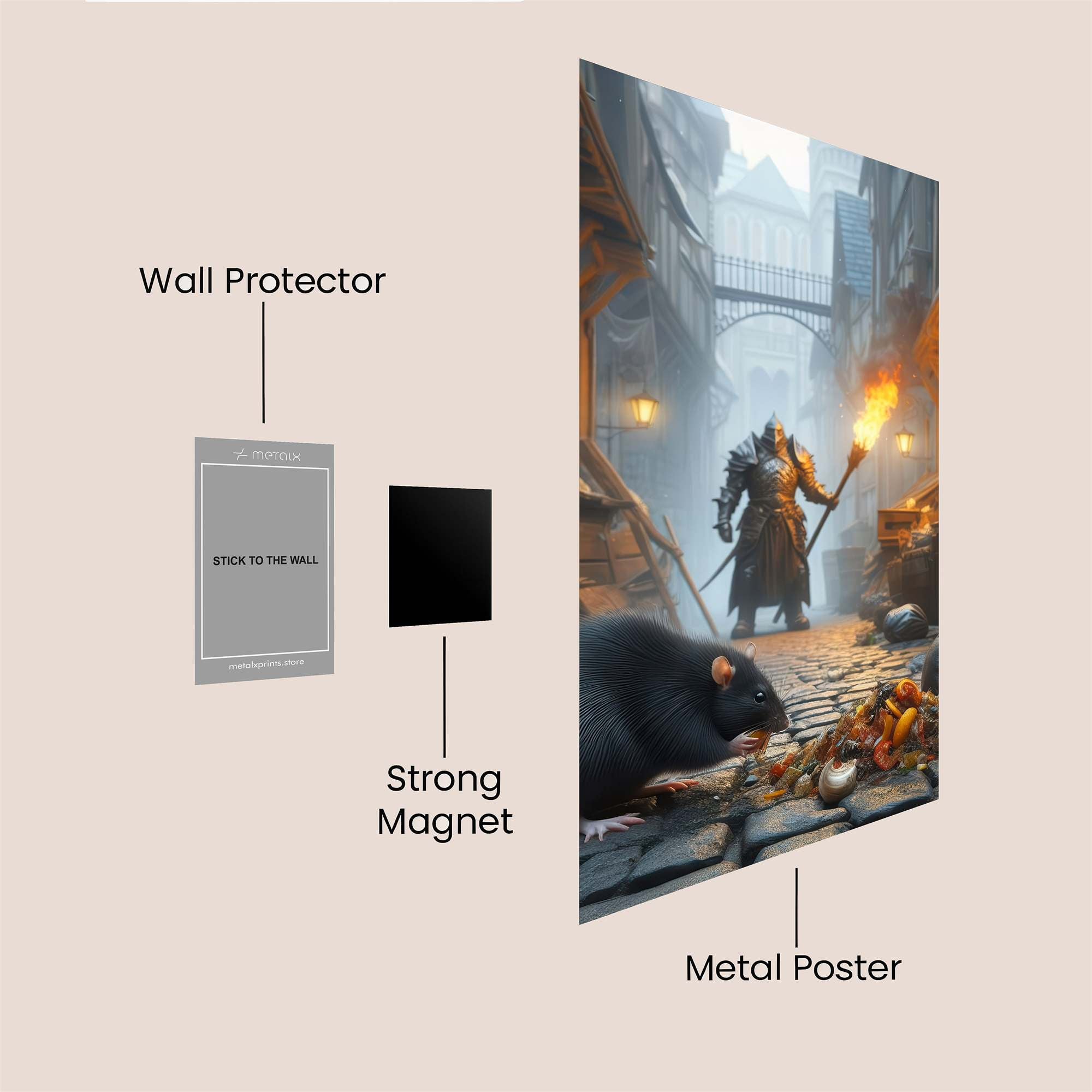 Knightly Gloom Safe Wall Magnetic / M