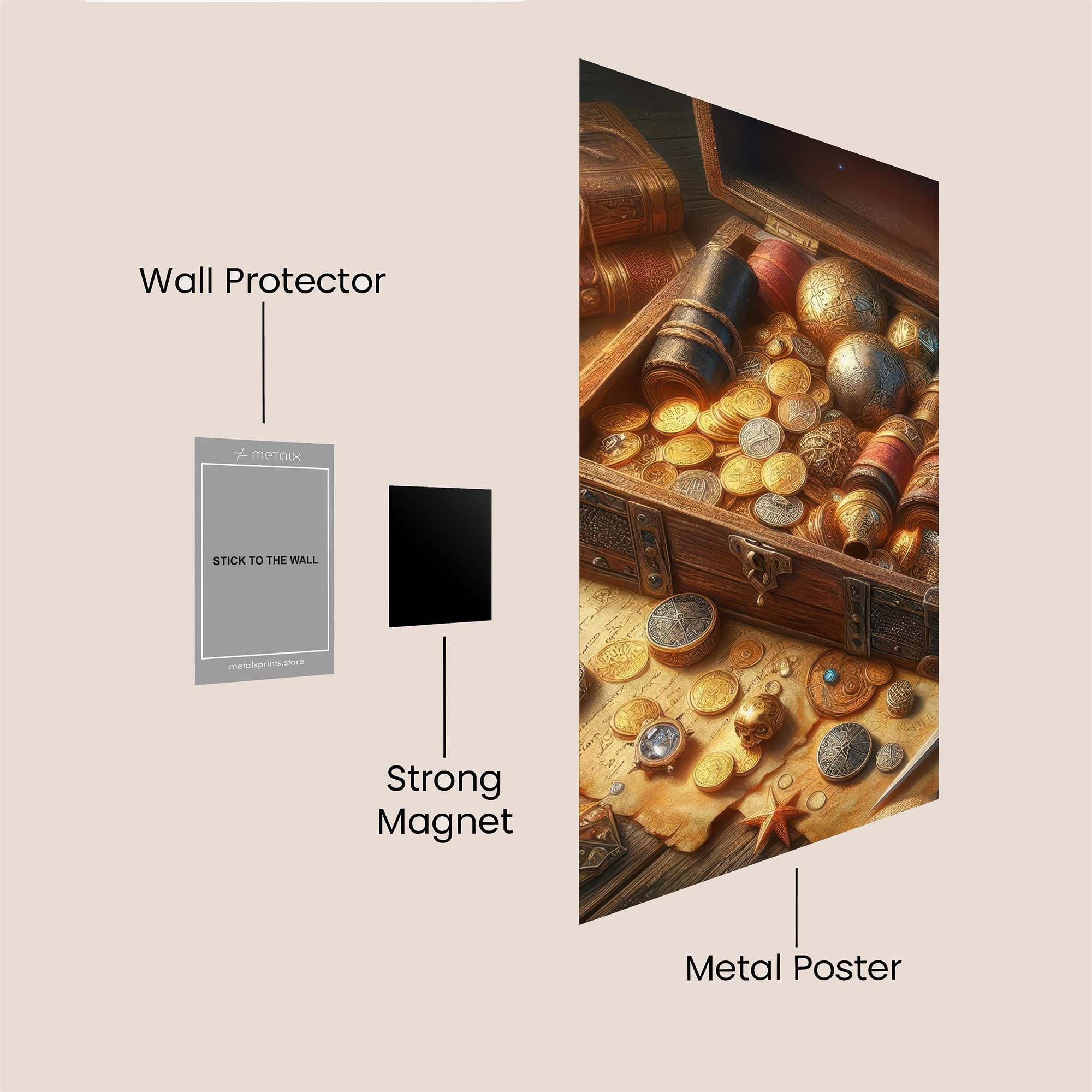 Treasure Trove Safe Wall Magnetic / M