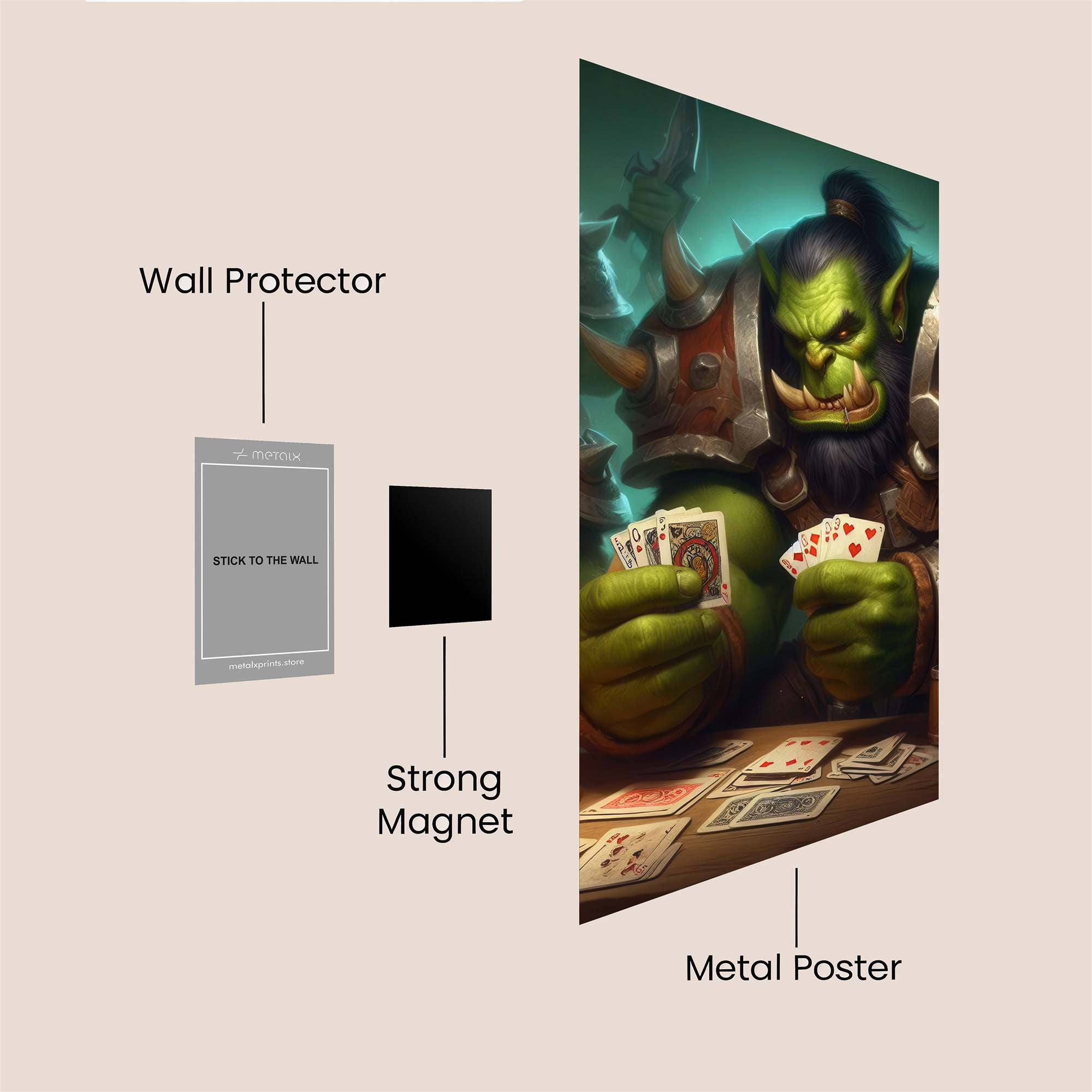 Orc Gamblers Safe Wall Magnetic / M