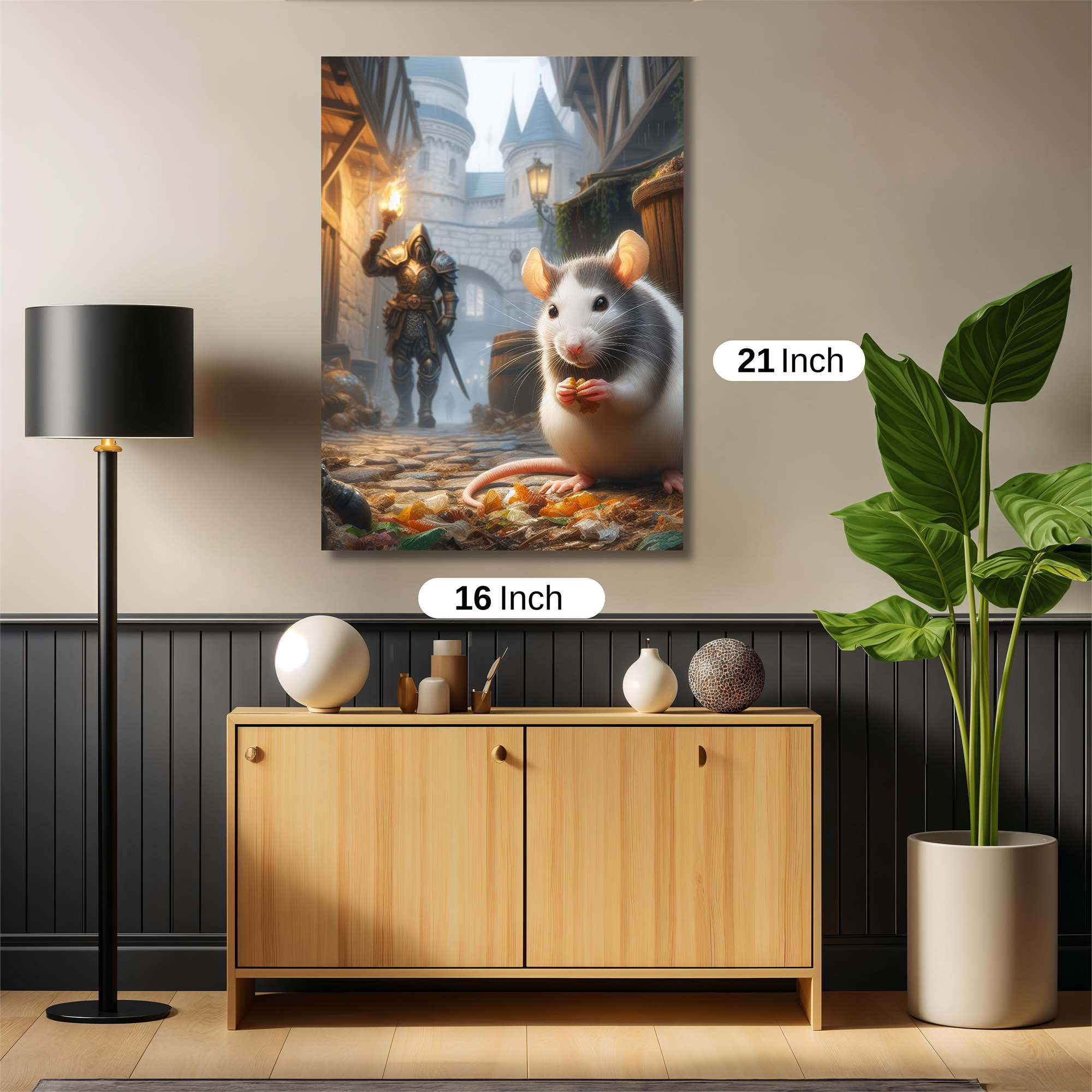 Knightly Rat Safe Wall Magnetic / M