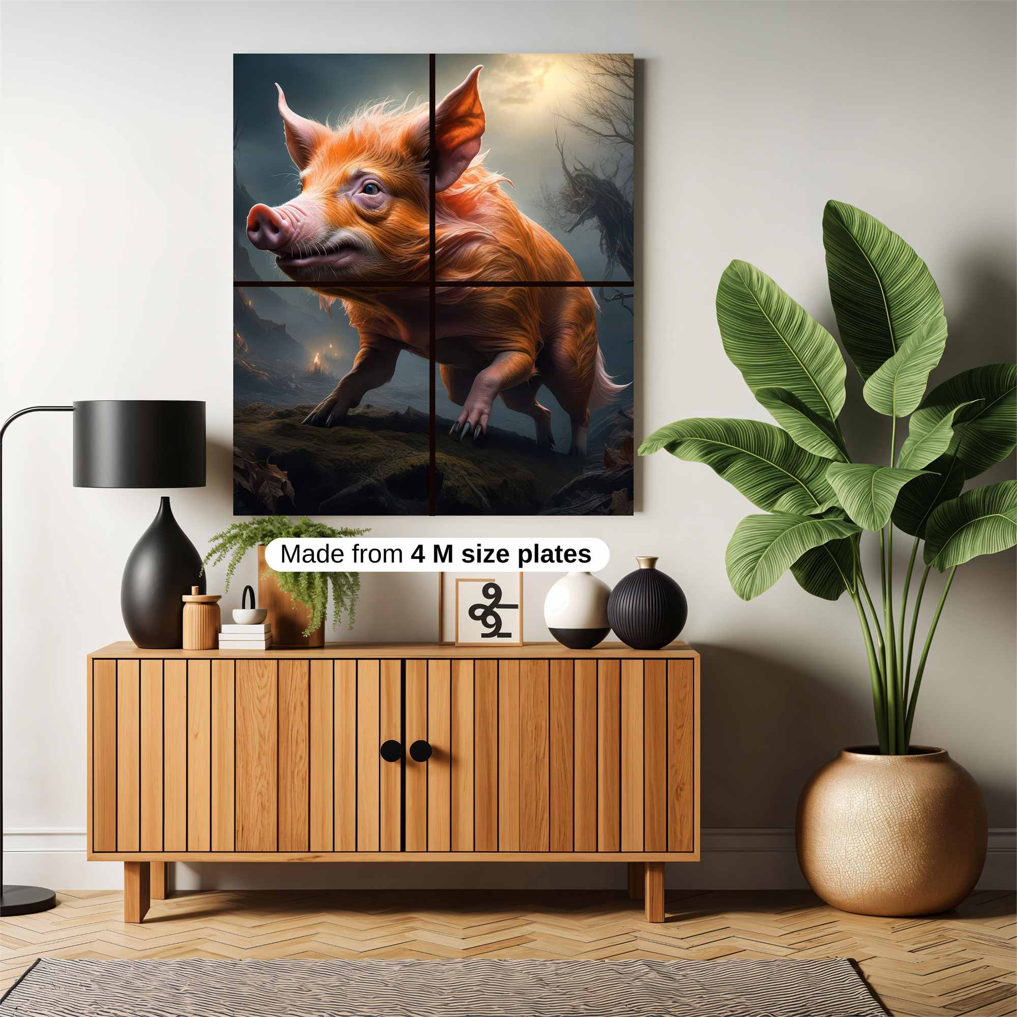 Pig Mischief Safe Wall Magnetic / M