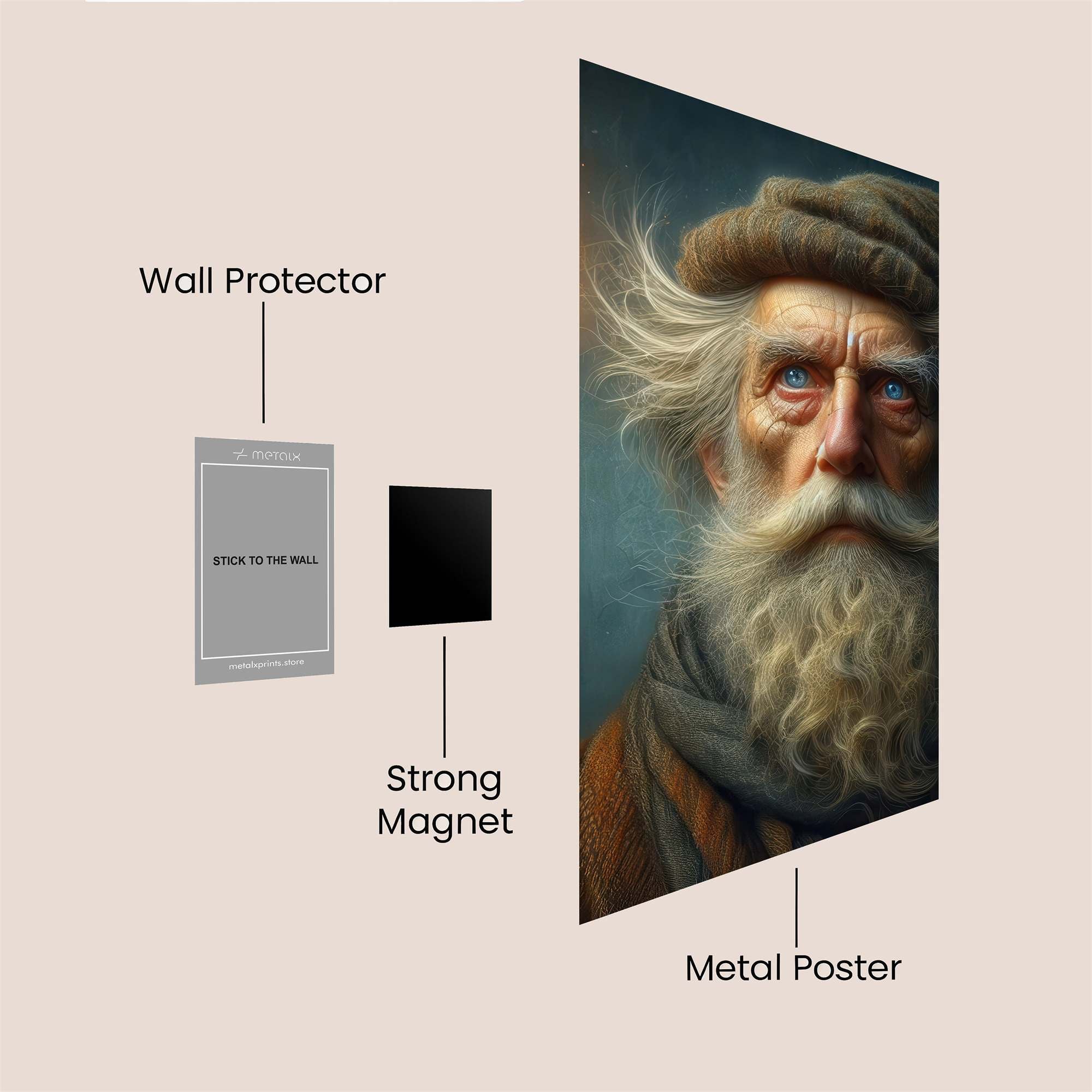 Wizard Whimsy Safe Wall Magnetic / M