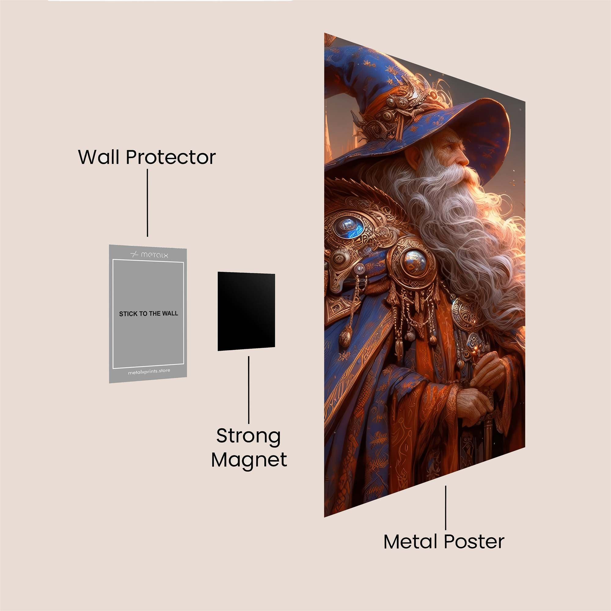 Merlin Enchanting Safe Wall Magnetic / M