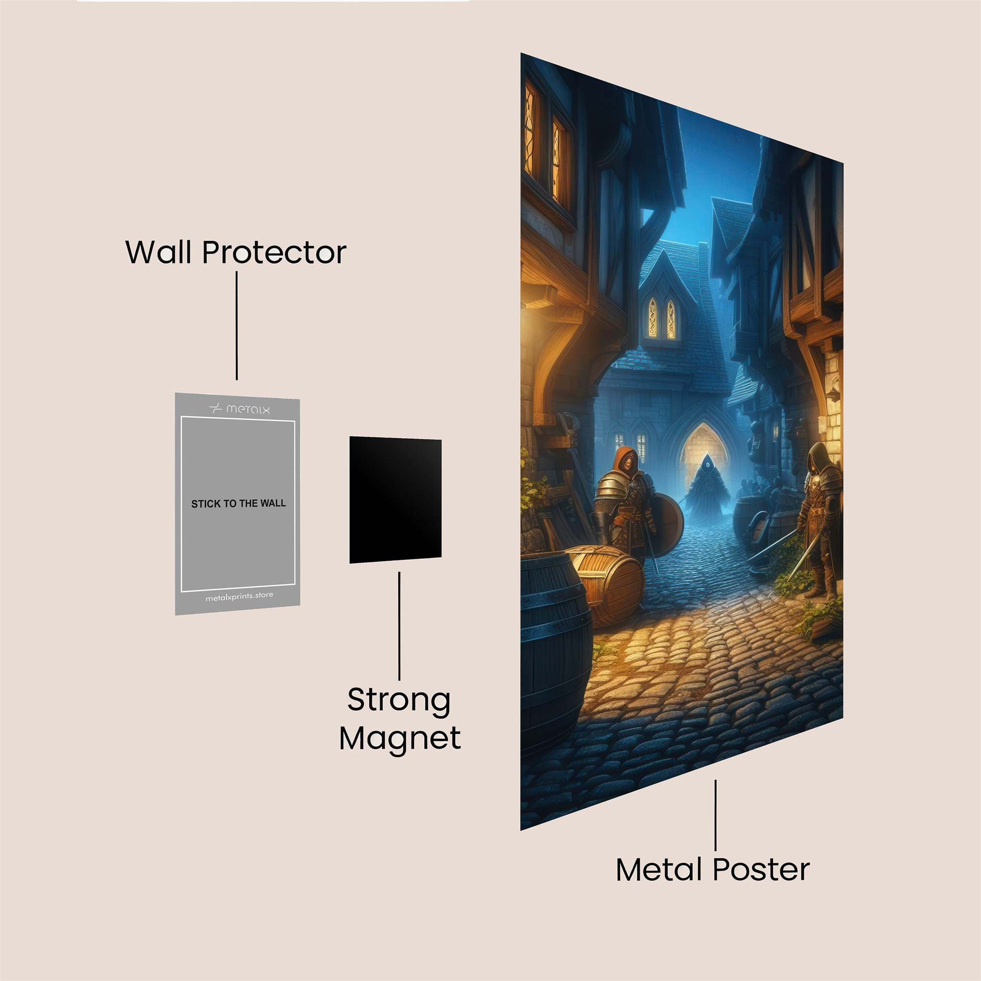 Knightly Whispers Safe Wall Magnetic / M