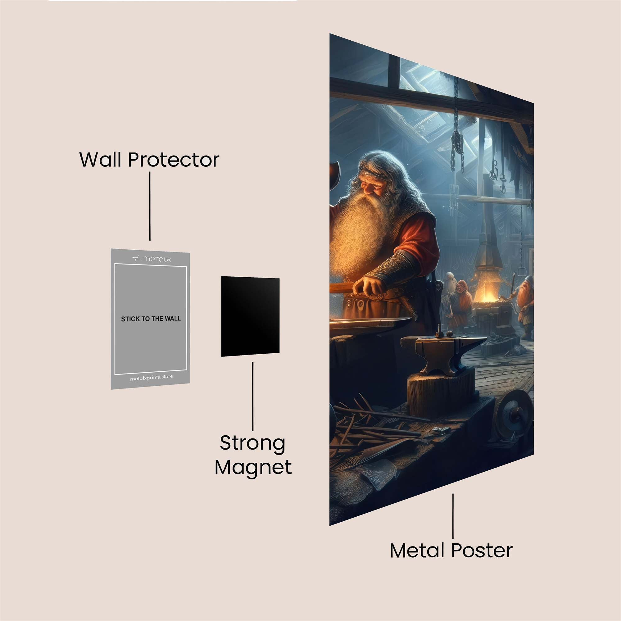 Santa Forge Safe Wall Magnetic / M