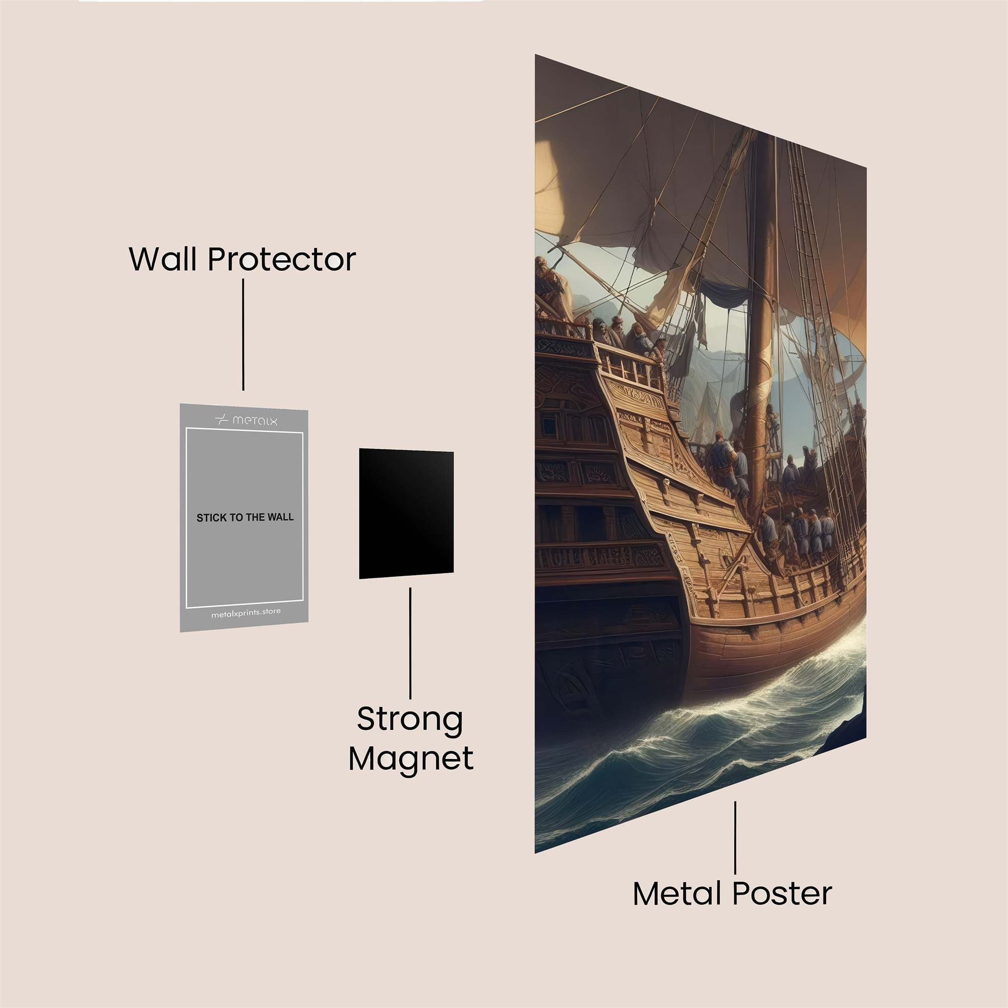 Galleon Odyssey Safe Wall Magnetic / M