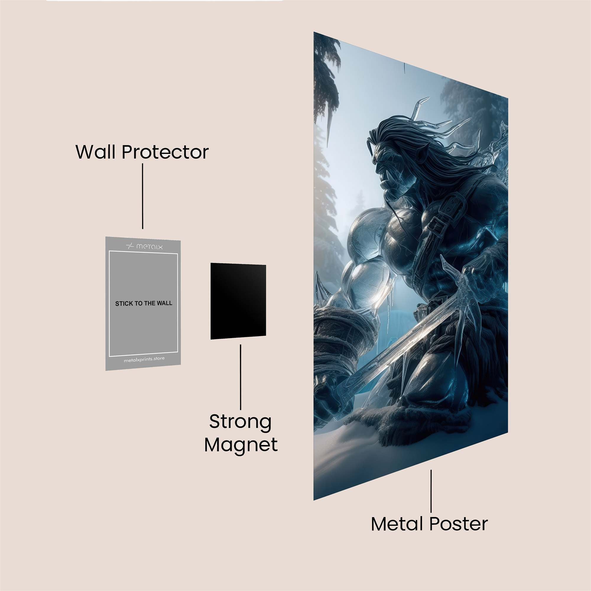 Frost Warrior Safe Wall Magnetic / M