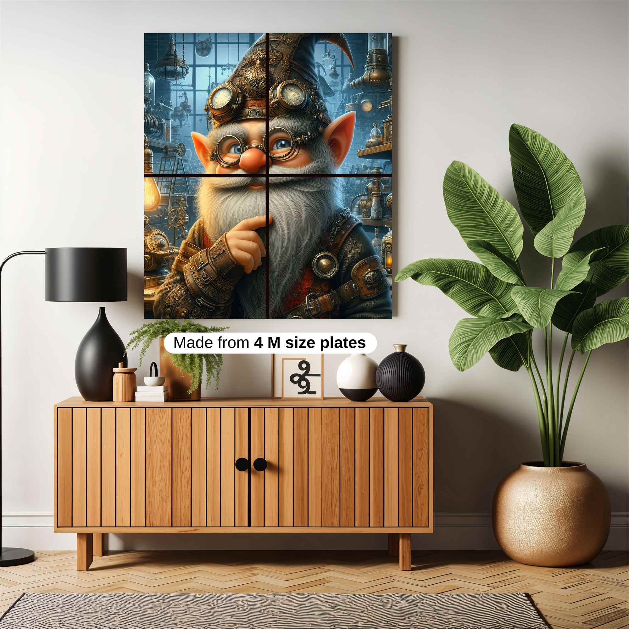 Gnome Inventor Safe Wall Magnetic / M