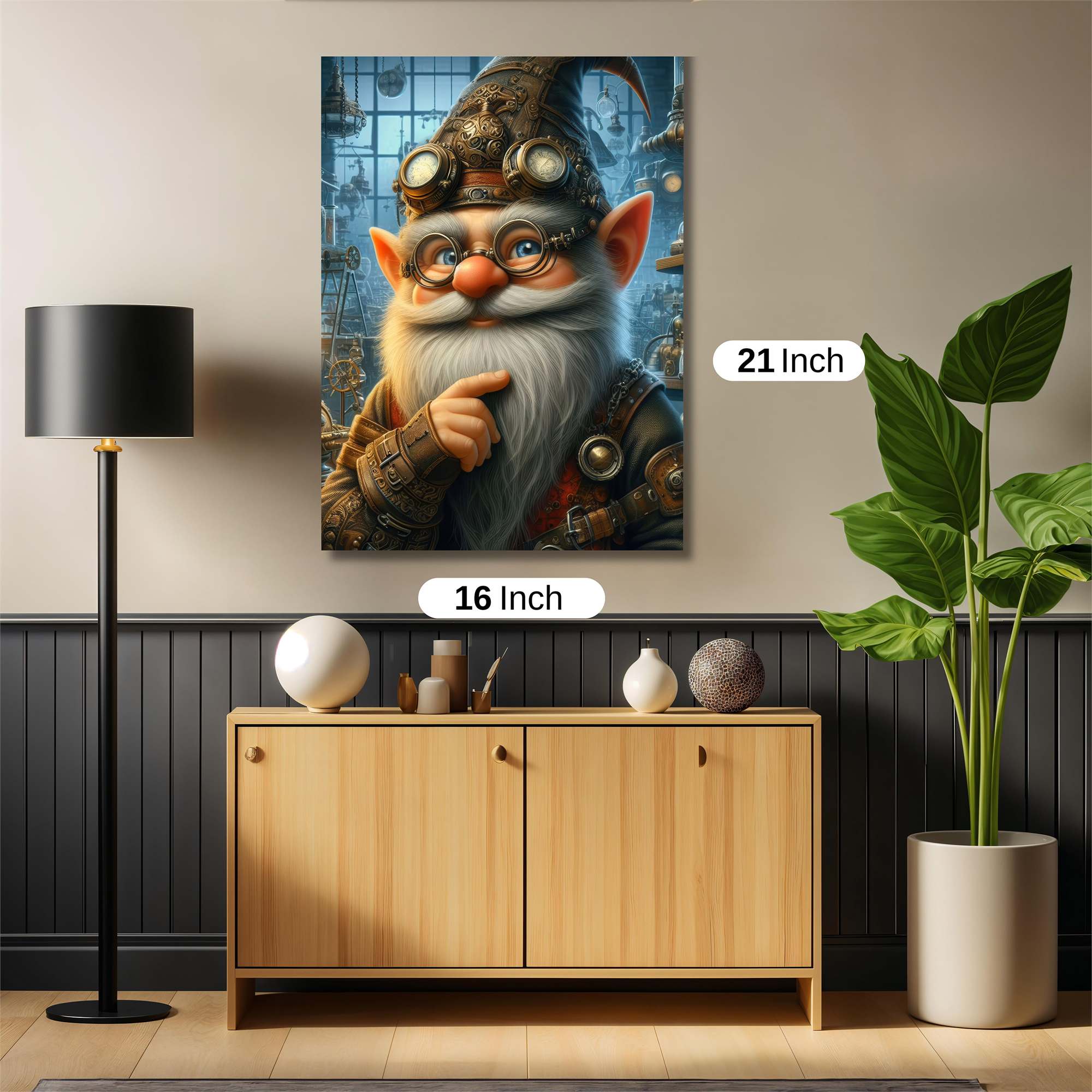 Gnome Inventor Safe Wall Magnetic / M