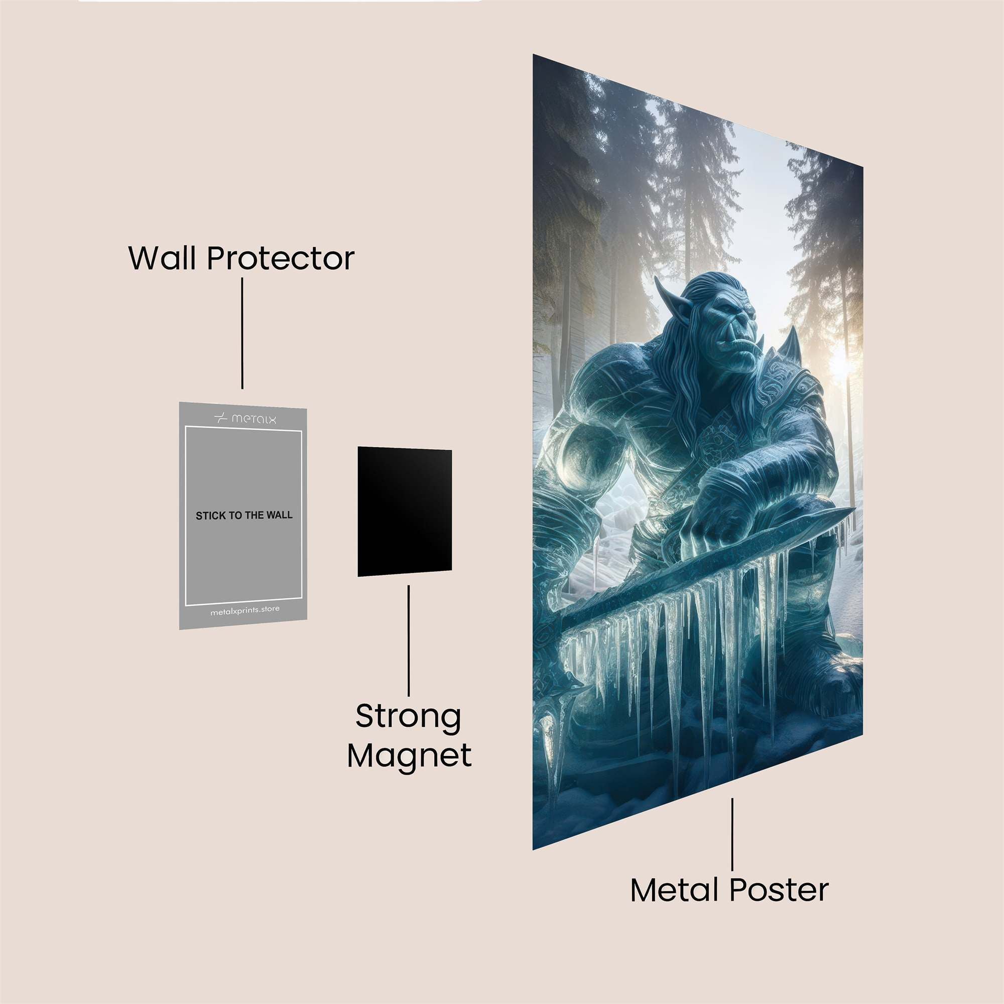 Orc Frozen Safe Wall Magnetic / M