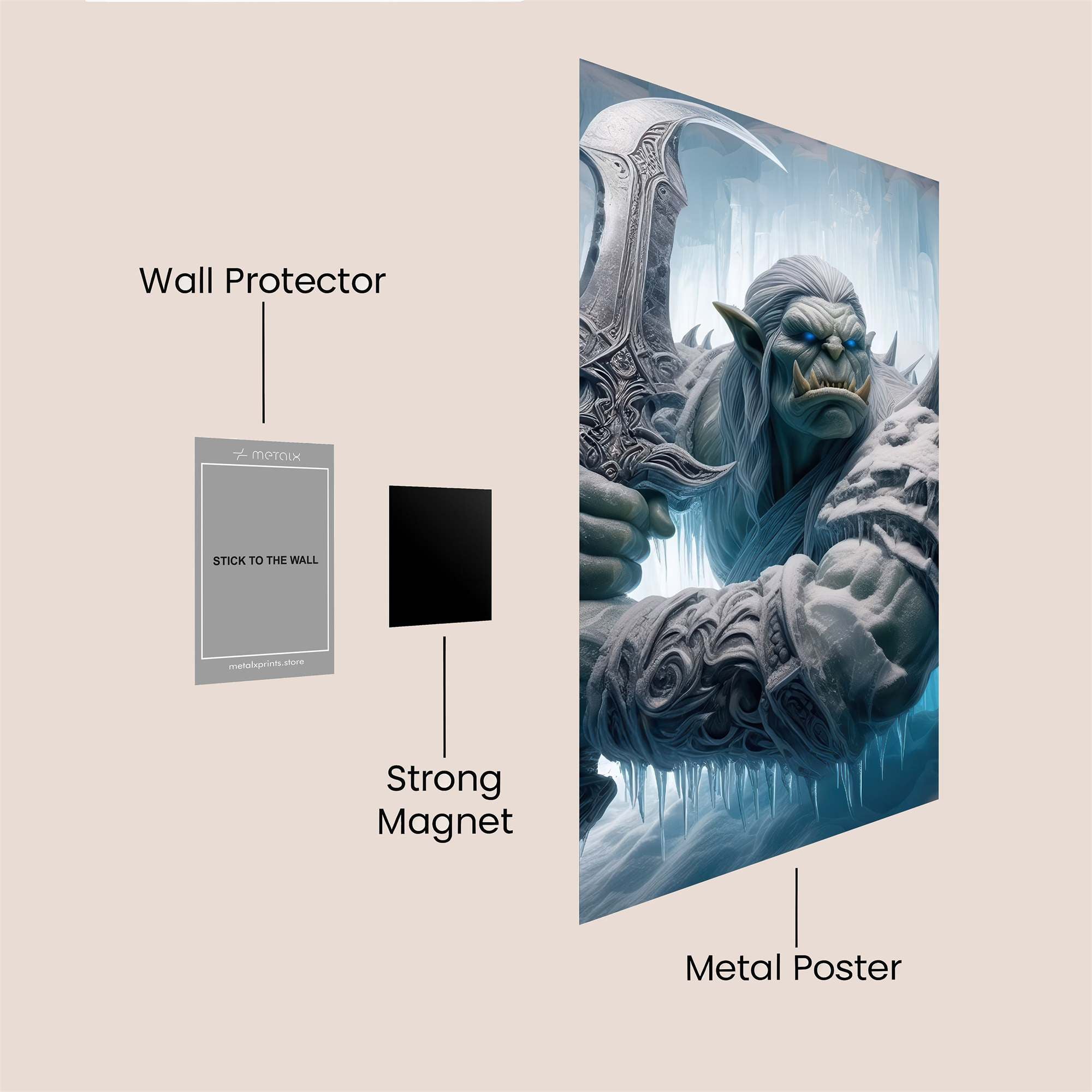 Frost Warrior Safe Wall Magnetic / M