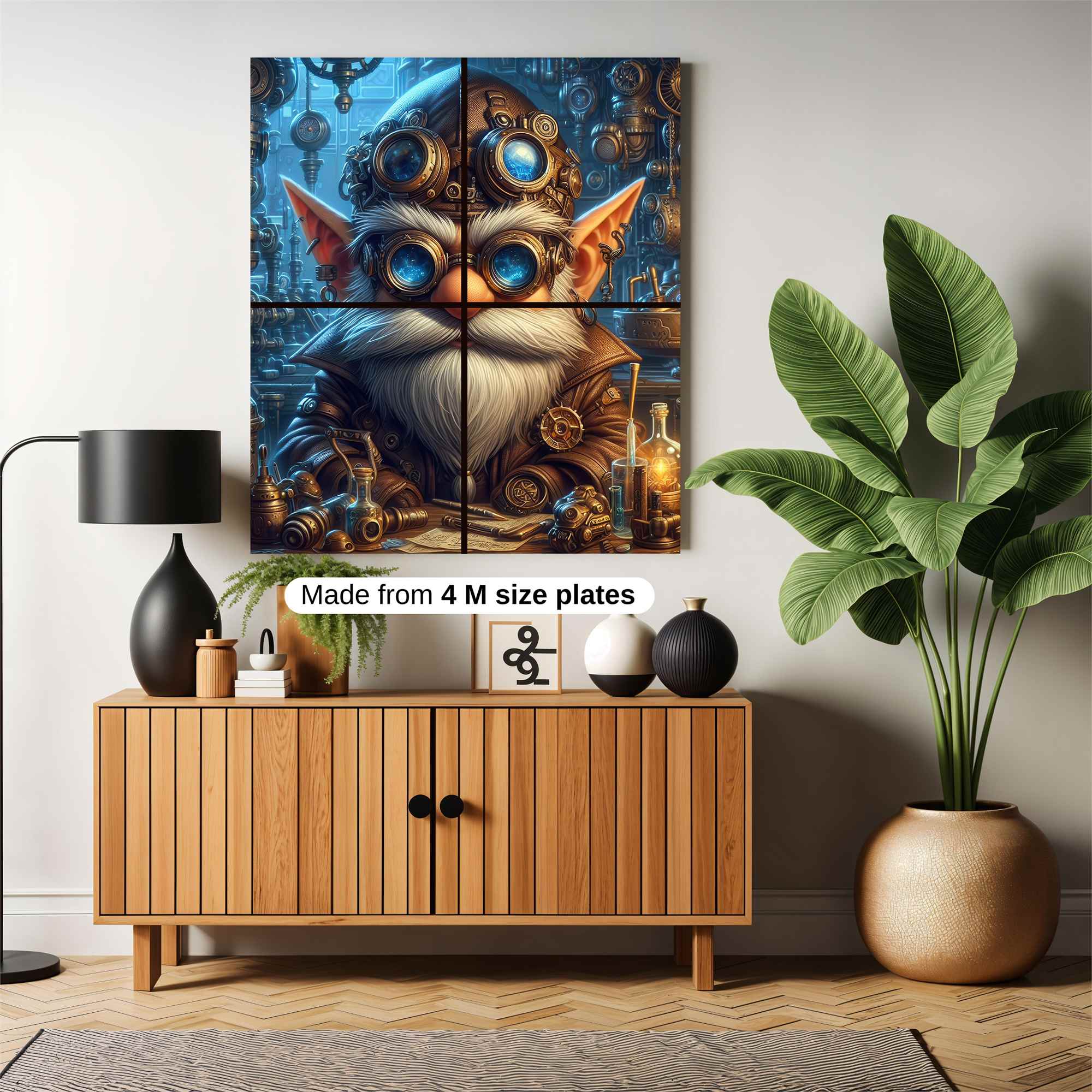 Gnome Inventor Safe Wall Magnetic / M