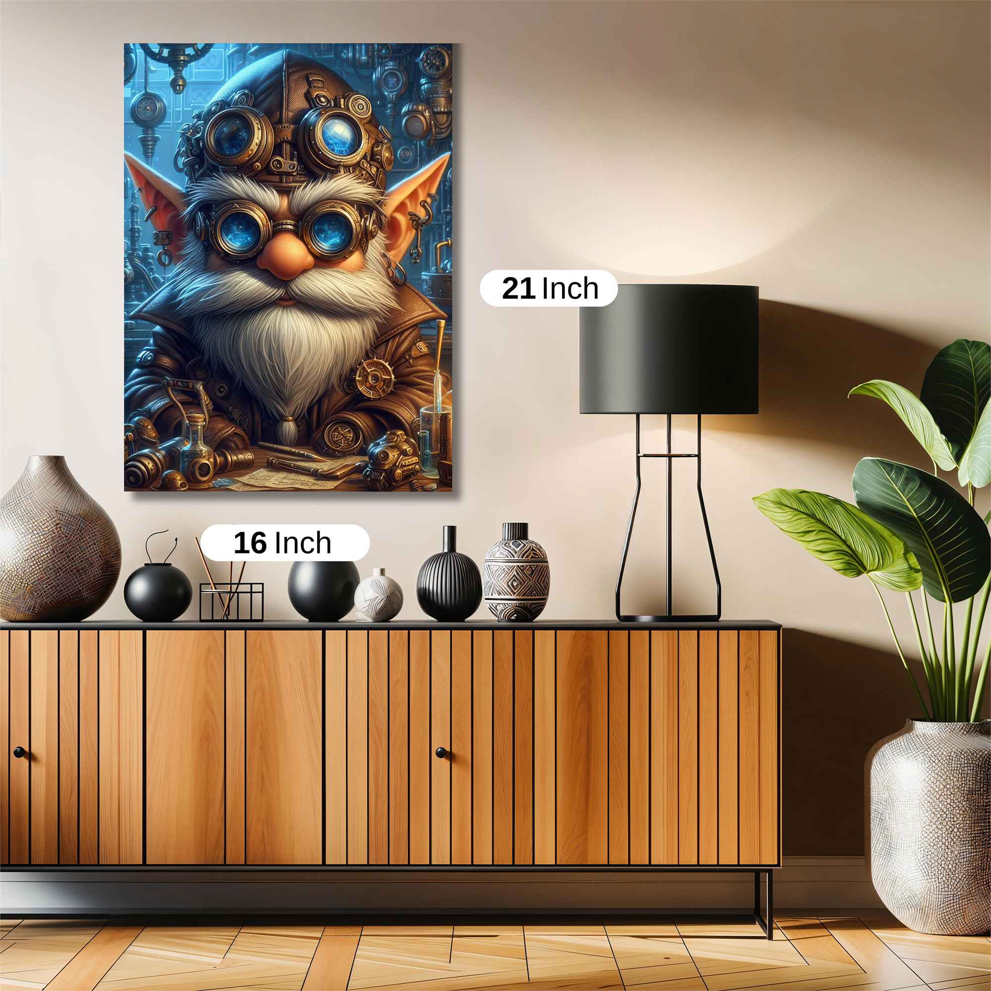 Gnome Inventor Safe Wall Magnetic / M