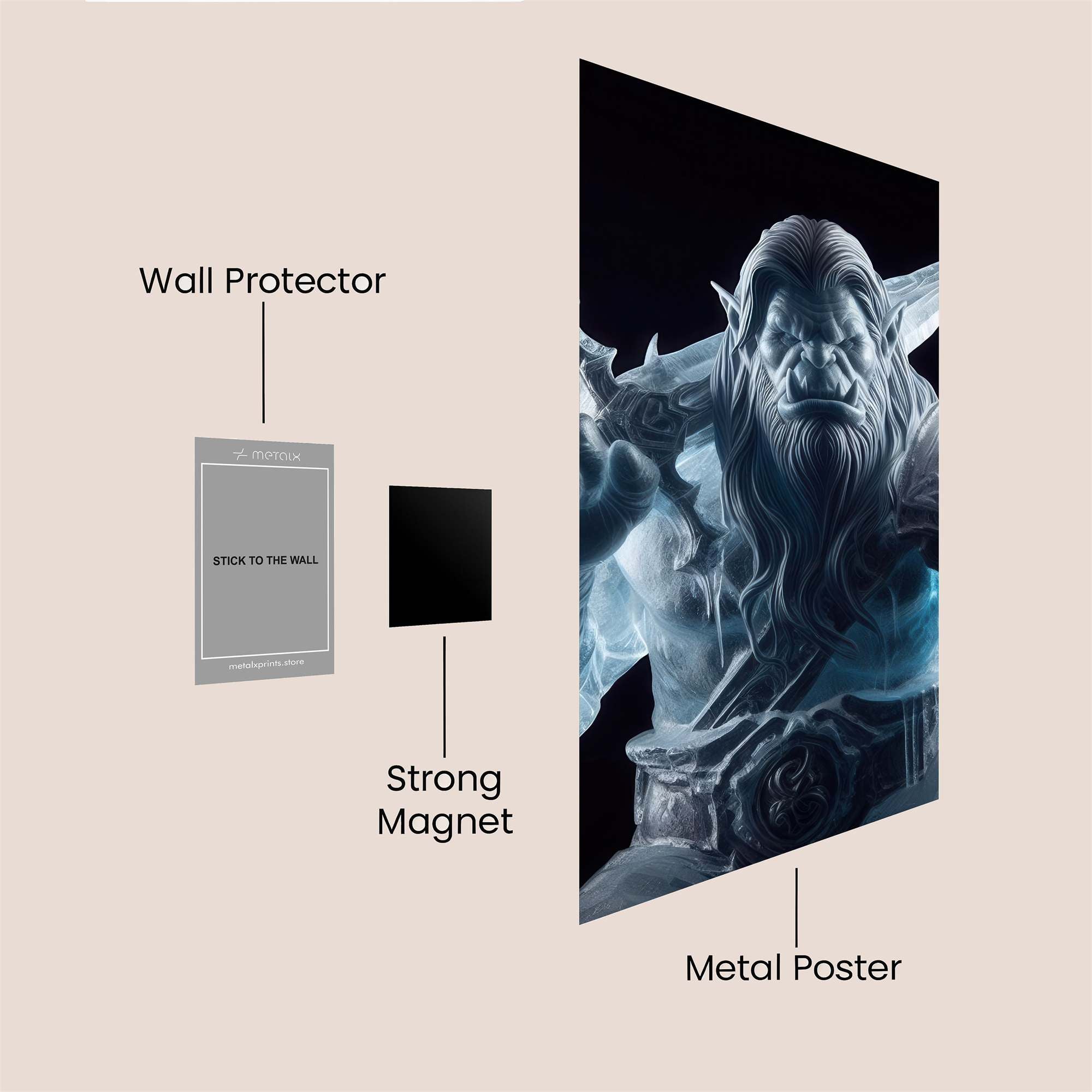 Thrall Frozen Safe Wall Magnetic / M