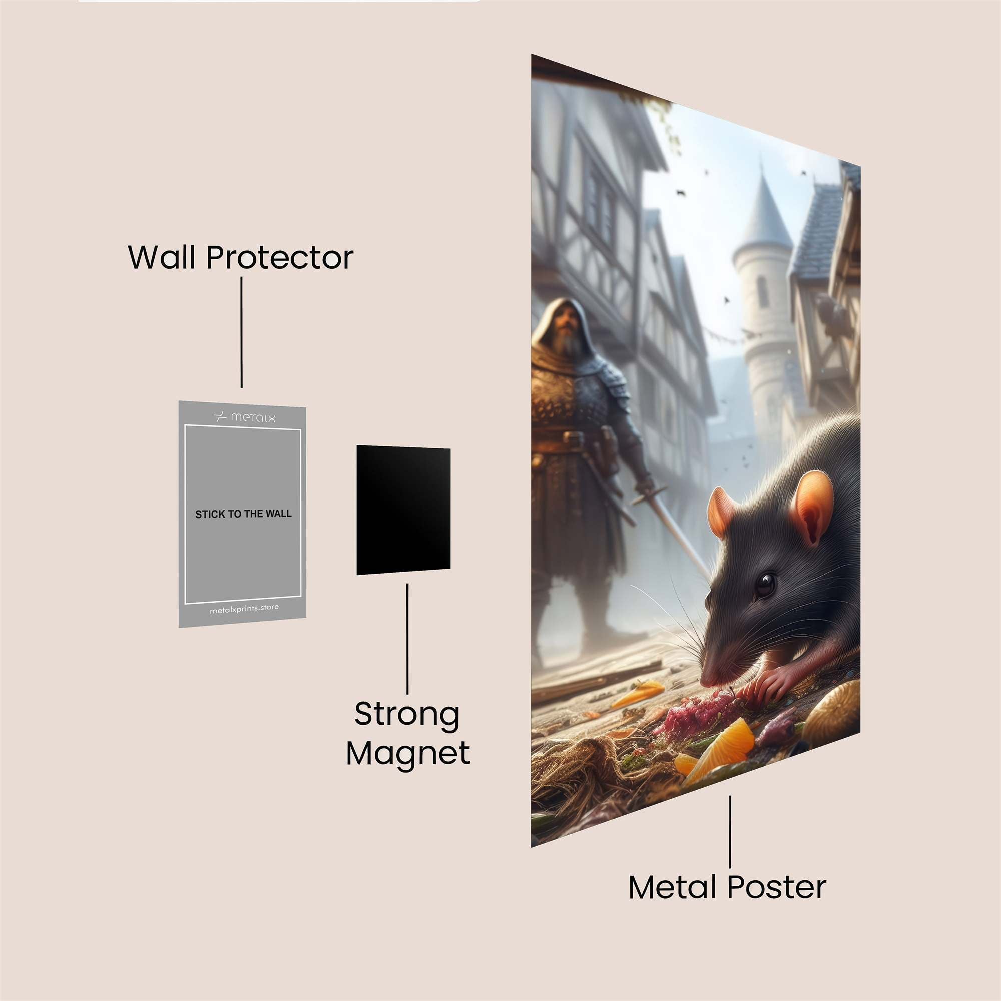 Knightly Intrigue Safe Wall Magnetic / M