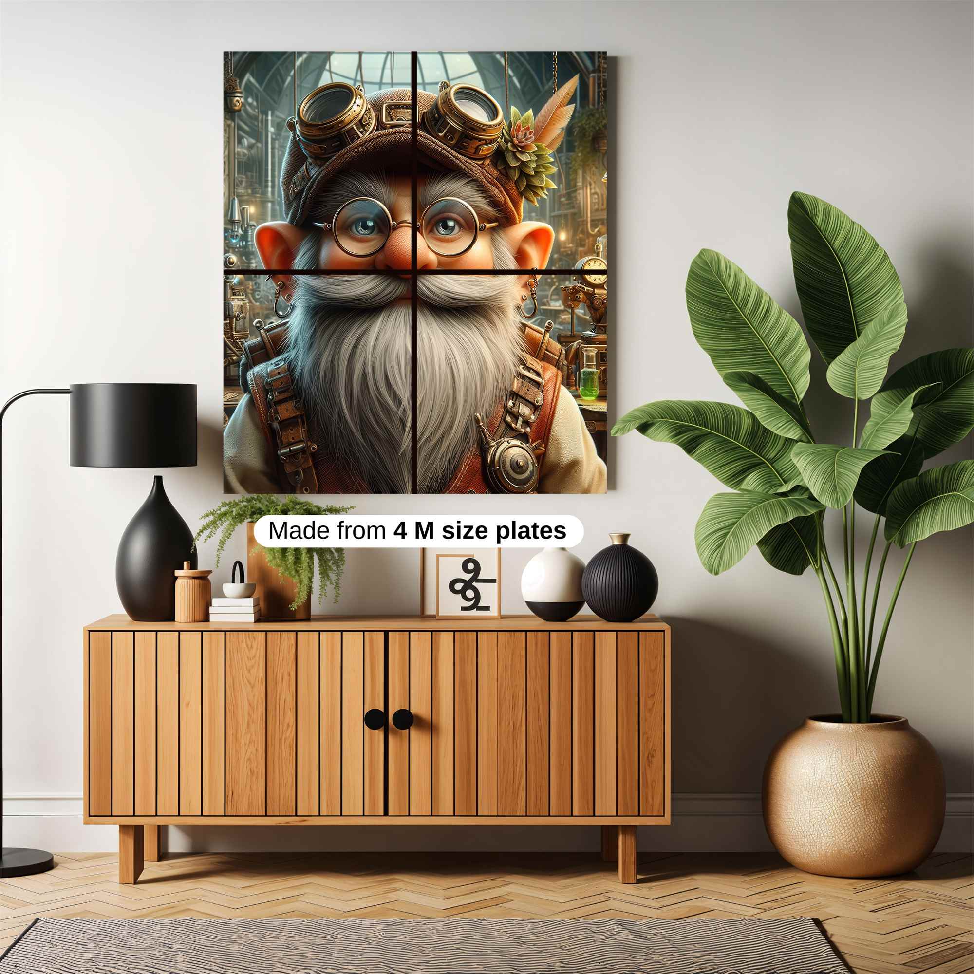 Gnome Inventor Safe Wall Magnetic / M