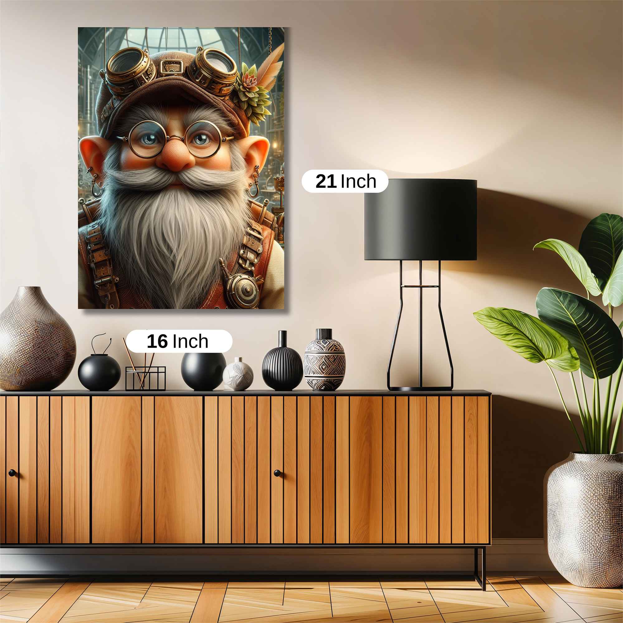 Gnome Inventor Safe Wall Magnetic / M