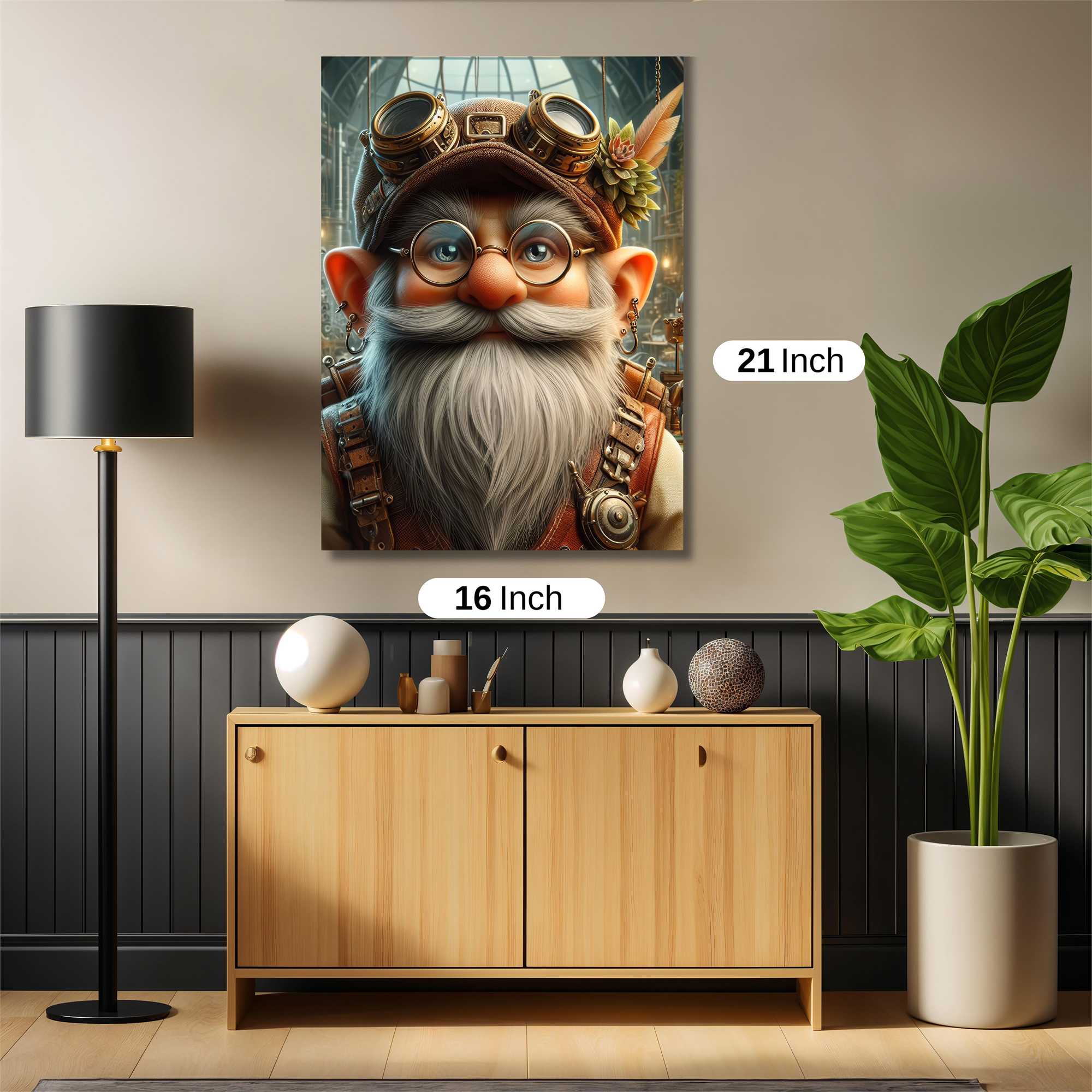 Gnome Inventor Safe Wall Magnetic / M