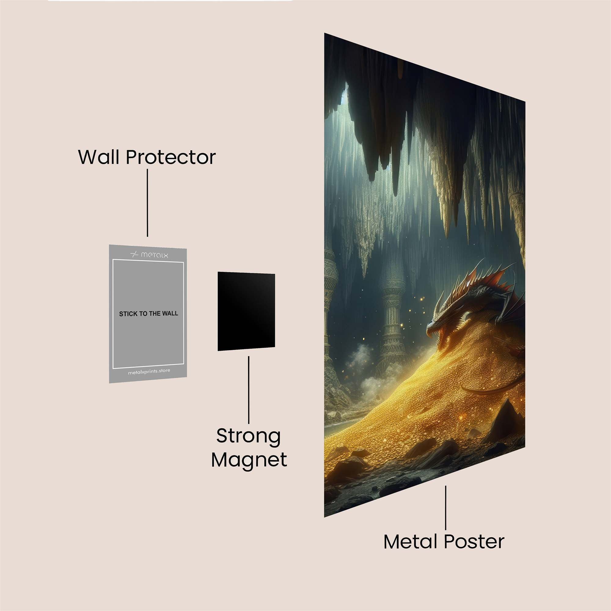 Dragon Hoard Safe Wall Magnetic / M