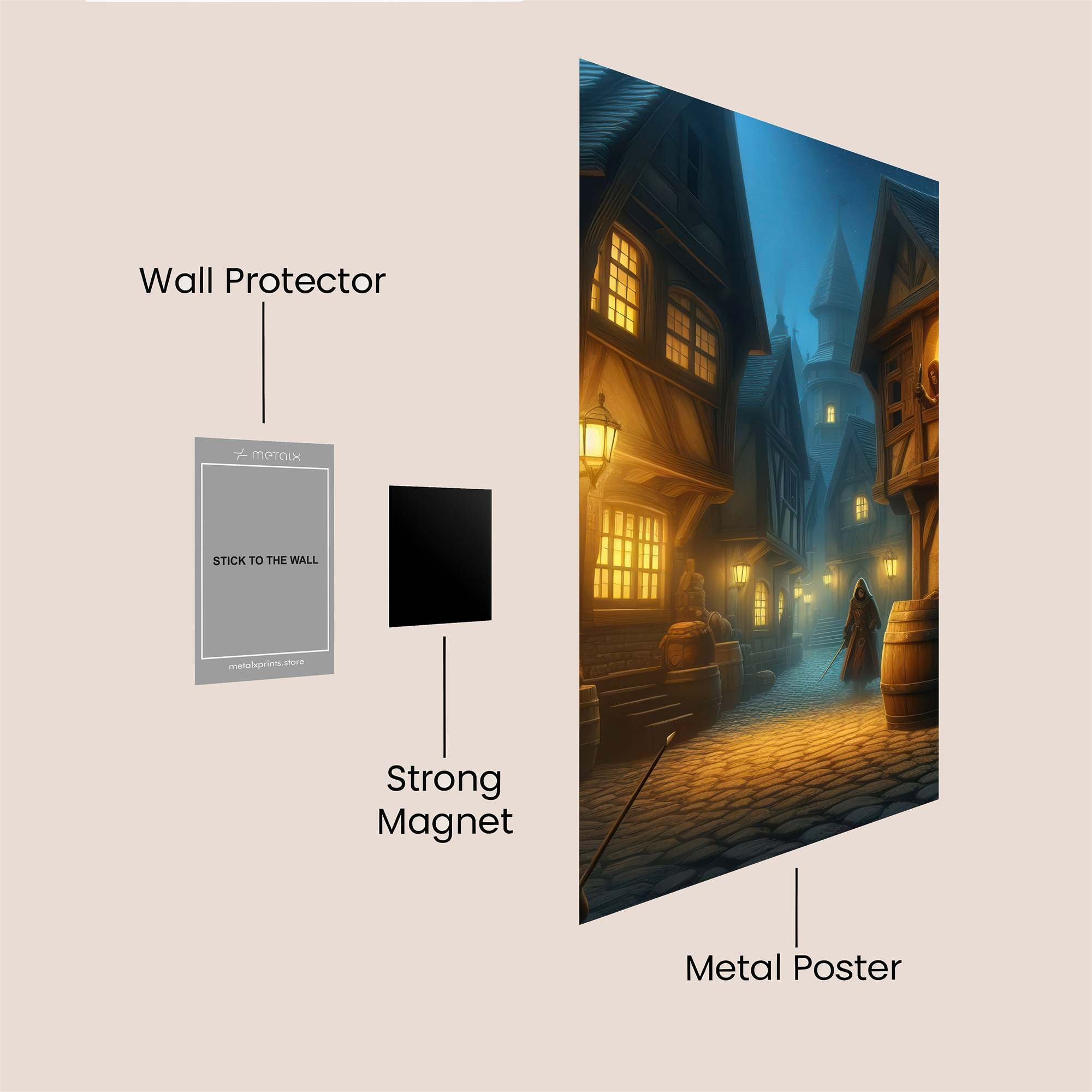 Medieval Mystery Safe Wall Magnetic / M