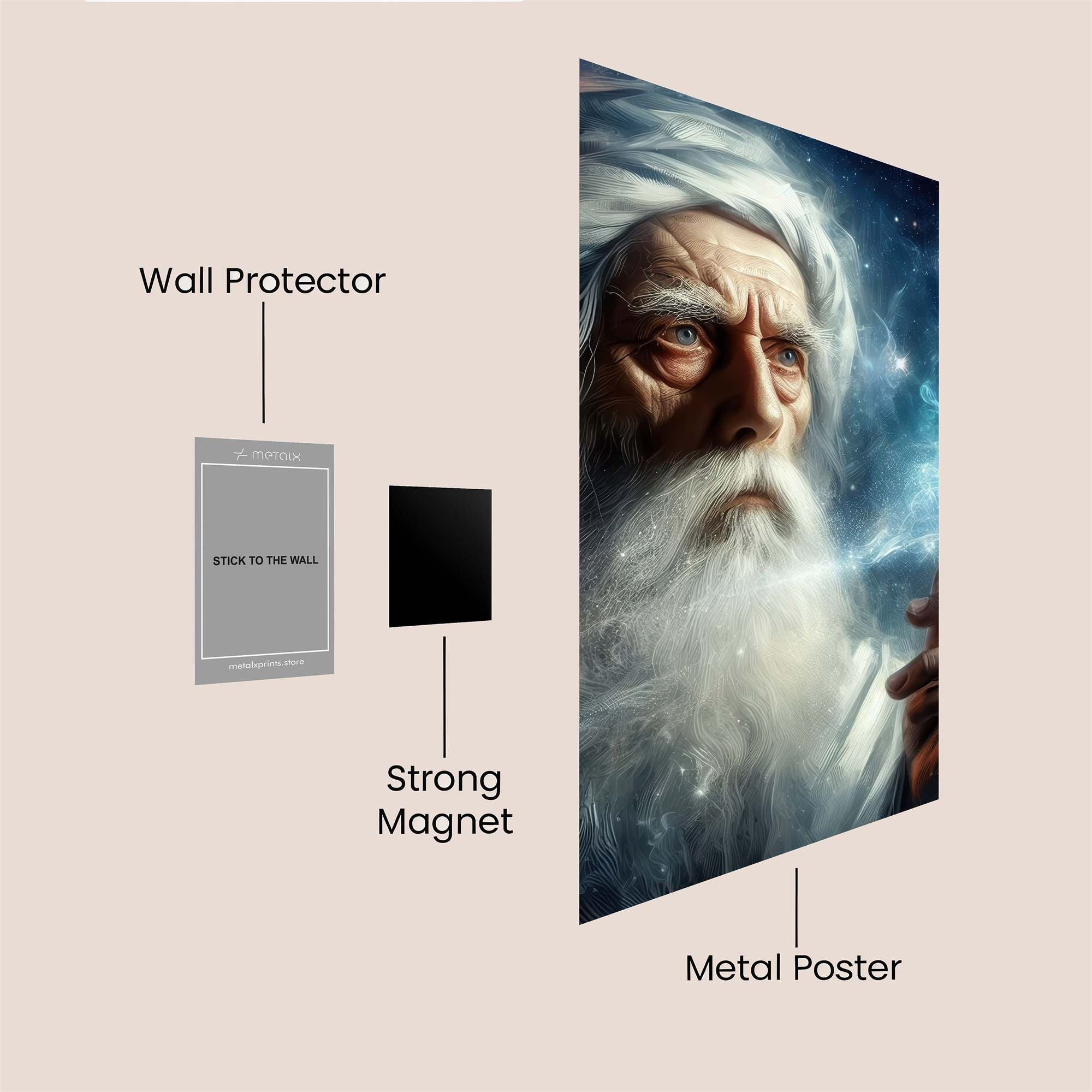 Galactic Sage Safe Wall Magnetic / M