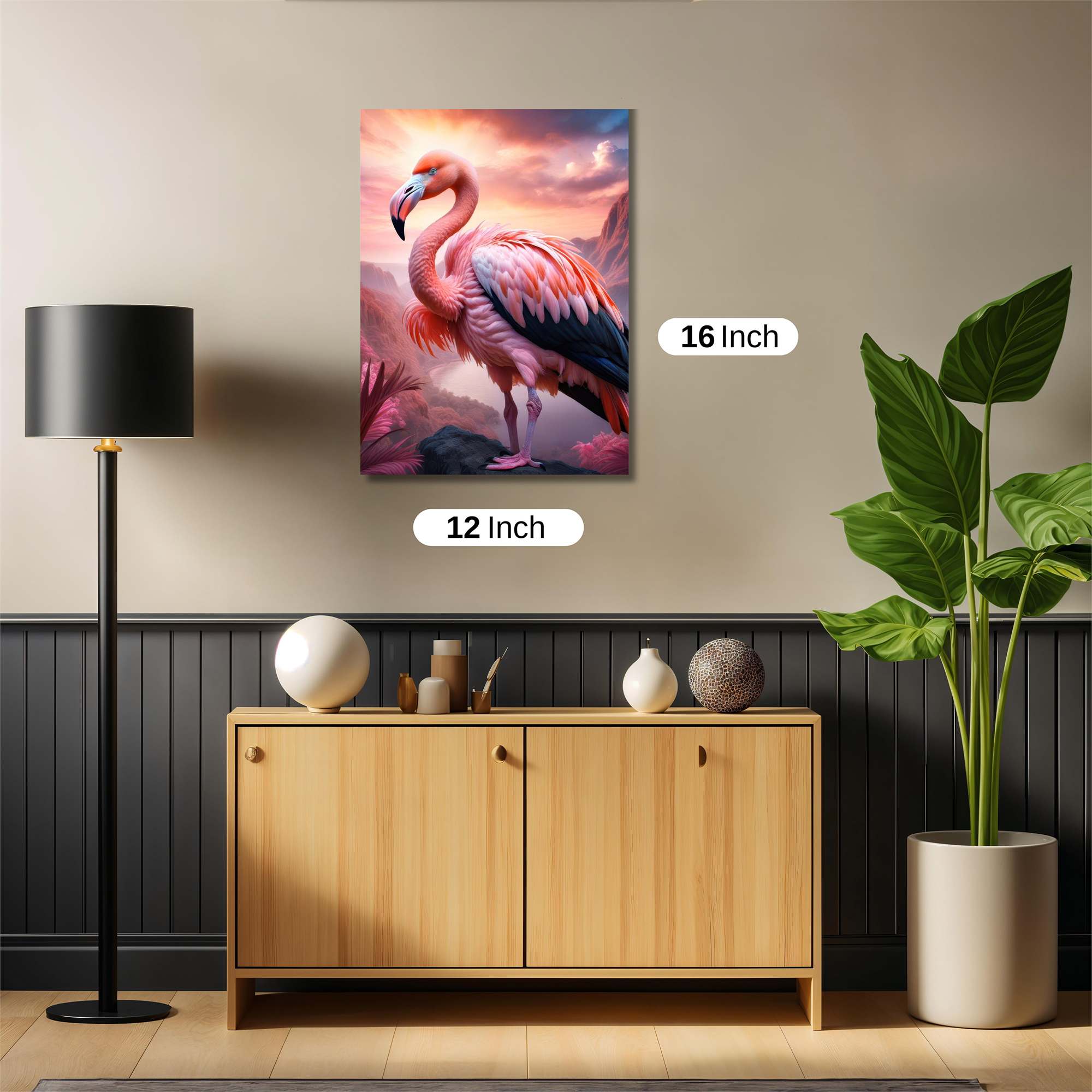 Flamingo Radiant Safe Wall Magnetic / M
