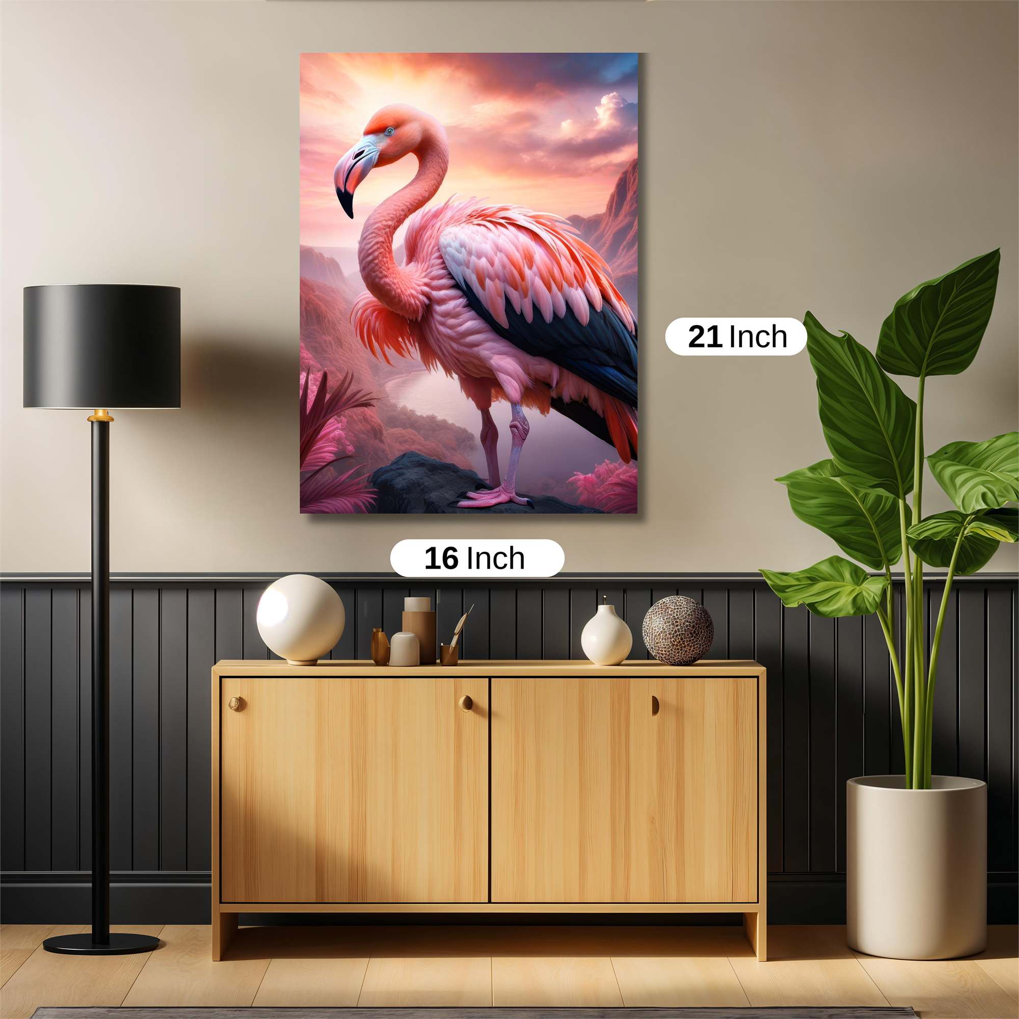 Flamingo Radiant Safe Wall Magnetic / M