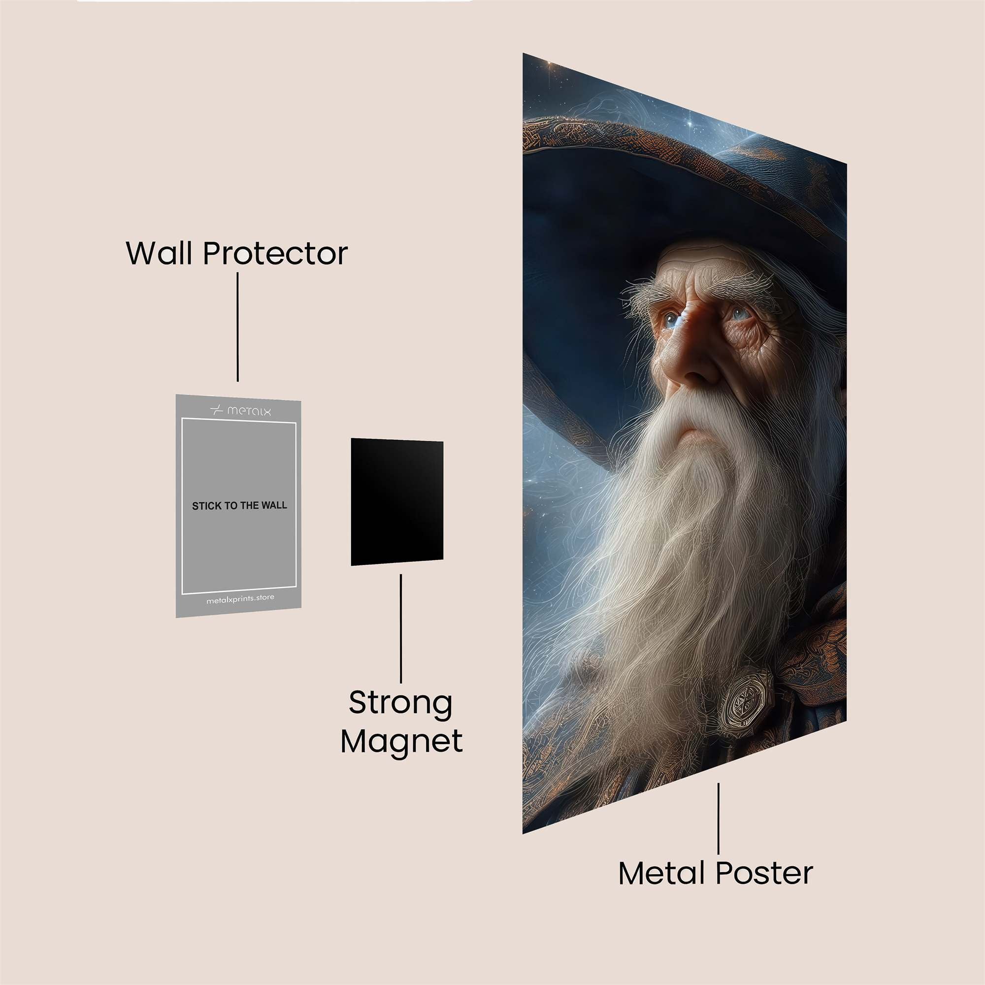 Gandalf Celestial Safe Wall Magnetic / M