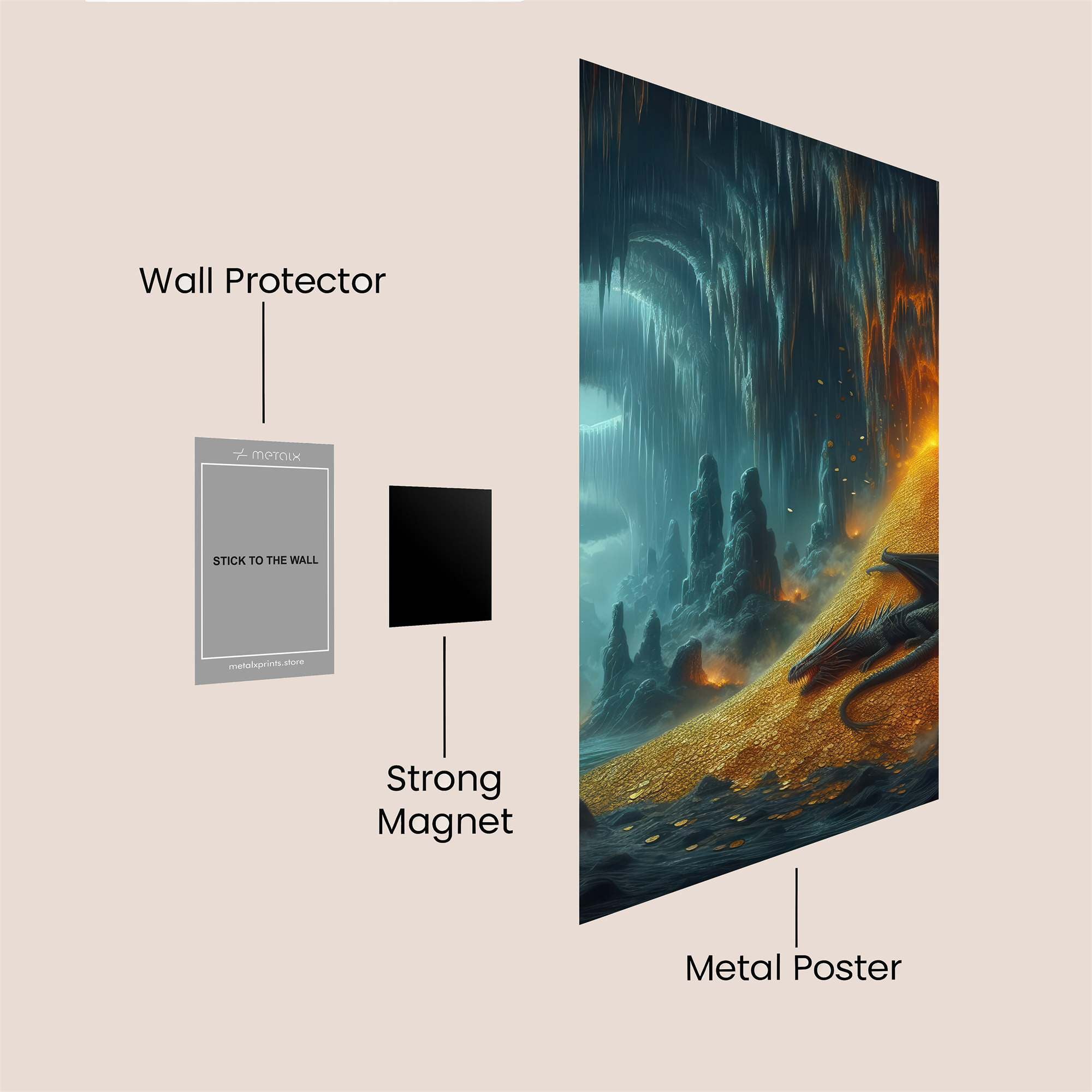 Dragon Hoard Safe Wall Magnetic / M