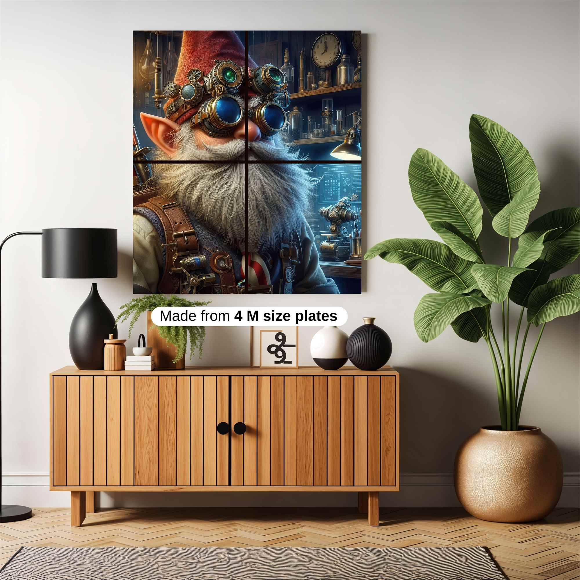 Gnome Inventor Safe Wall Magnetic / M